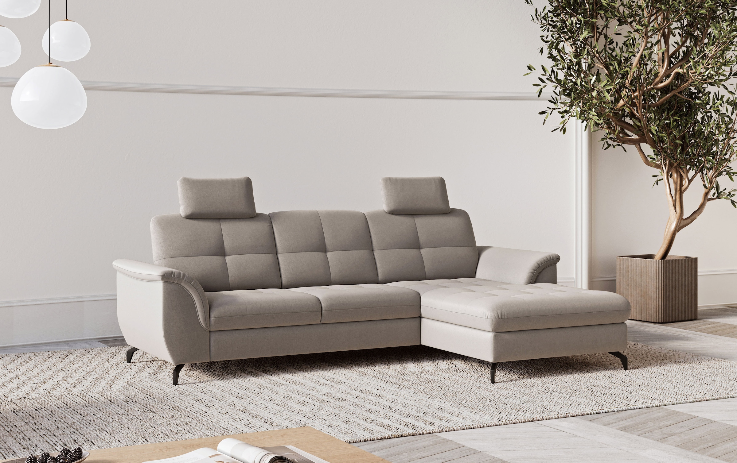 sit&more Ecksofa "Zora" wahlweise mit Schlaffunktion und Bettkasten