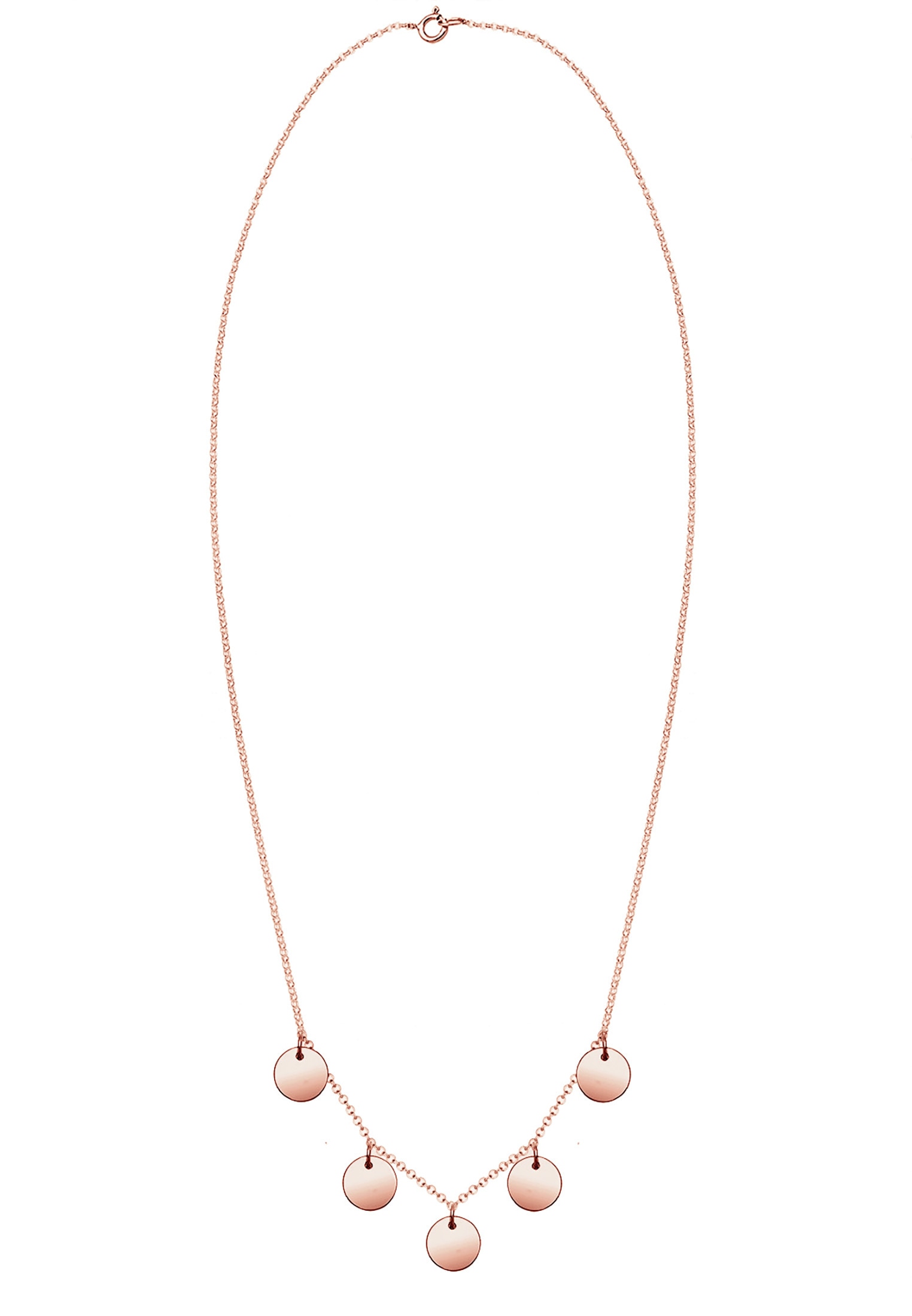 Elli Kette mit Anhänger »mit 5 Plättchen Anhänger 925 Silber«