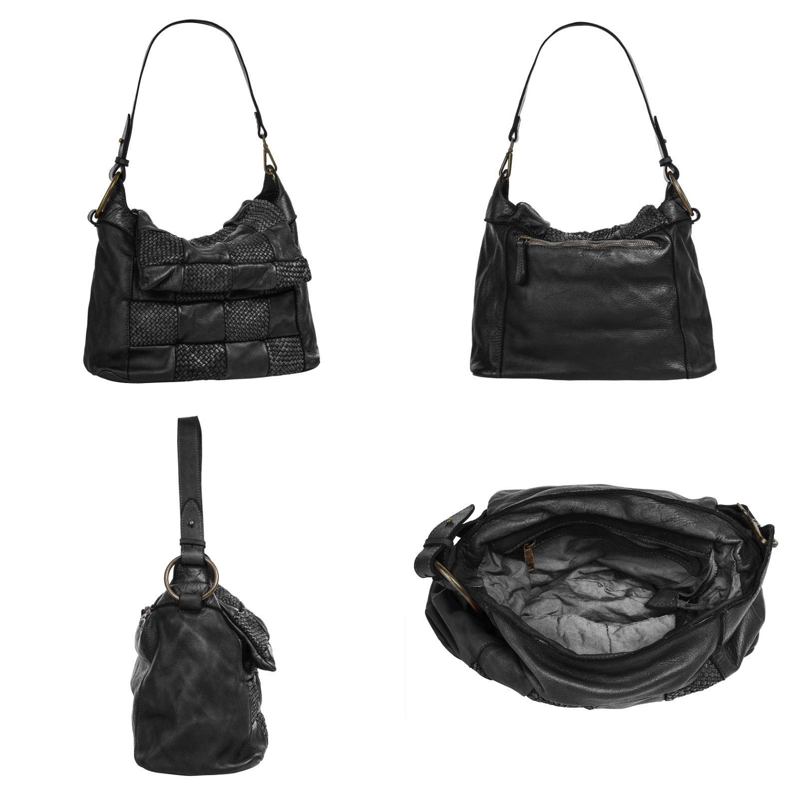 Samantha Look Umhängetasche echt Leder, Made in Italy günstig online kaufen