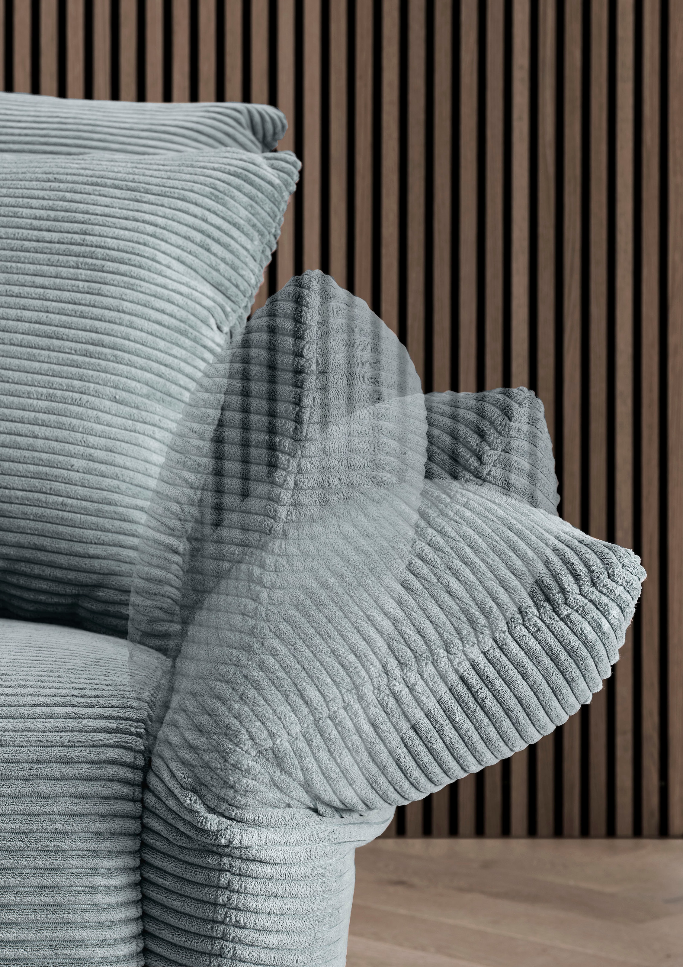 INOSIGN Ecksofa »Amarena L-Form«, inklusive Armlehnenverstellfunktion, 4x Zierkissen gratis