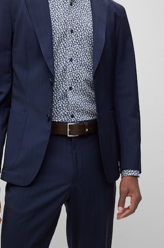 BOSS Ledergürtel "Ther-Flag-E Sz35", mit stilvollen Markendetails günstig online kaufen