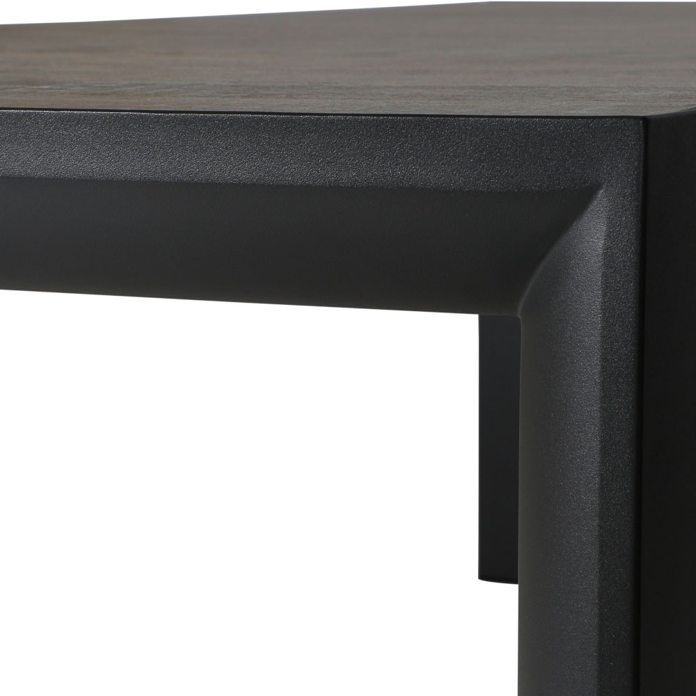 Siena Garden Gartentisch »SILVA Tisch 140x90cm matt anthrazit/washed grey« Aluminiumgestell matt anthrazit, Tischplatte aus Keramik, washed grey