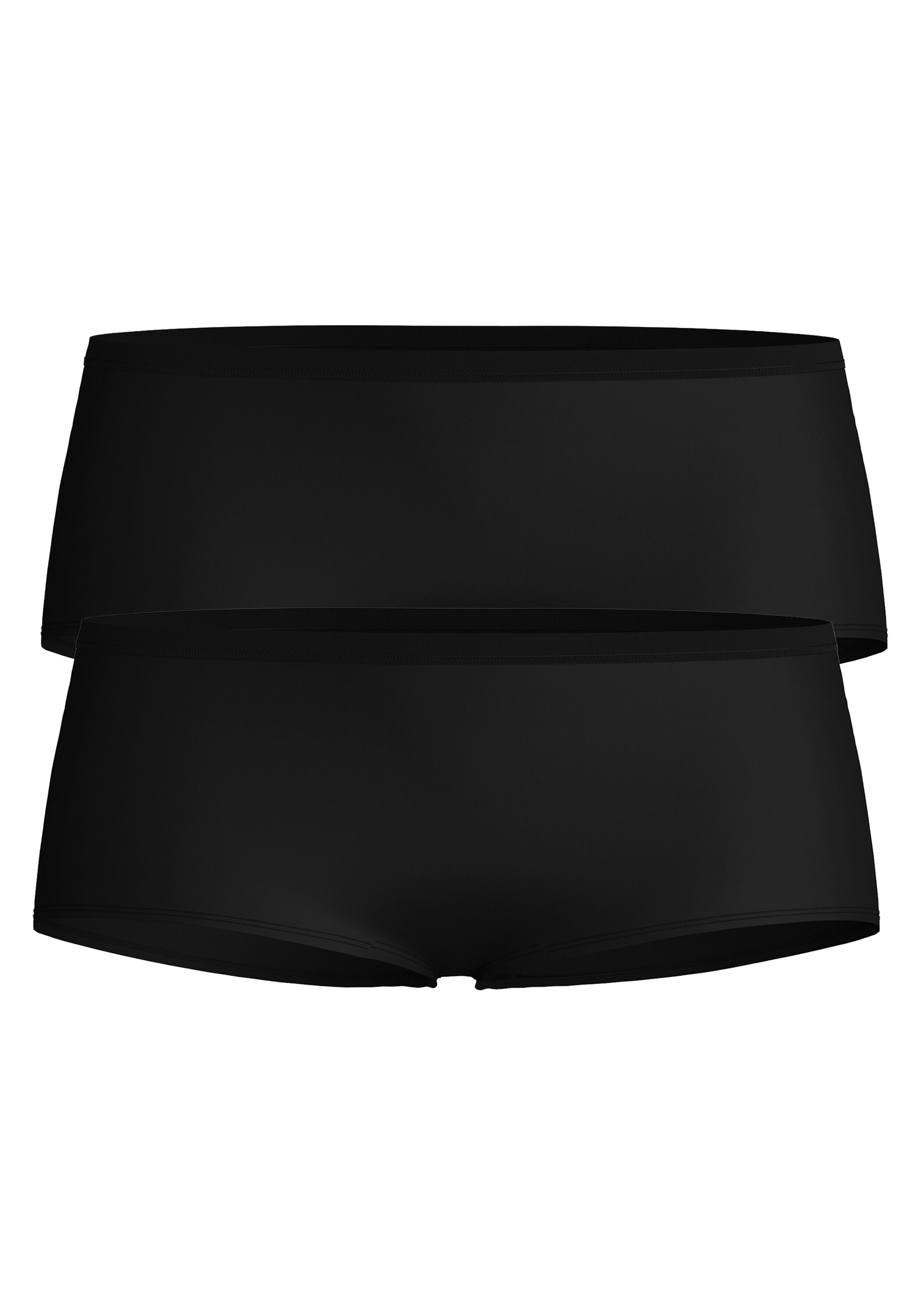 CALIDA Damen Slip "Slip Sleek Skin Hipster Slip 2P 2er Pack", Gr. 36, schwarz, Obermaterial: 73% Polyamid PA. 27% Elasthan EL., Unterhosen