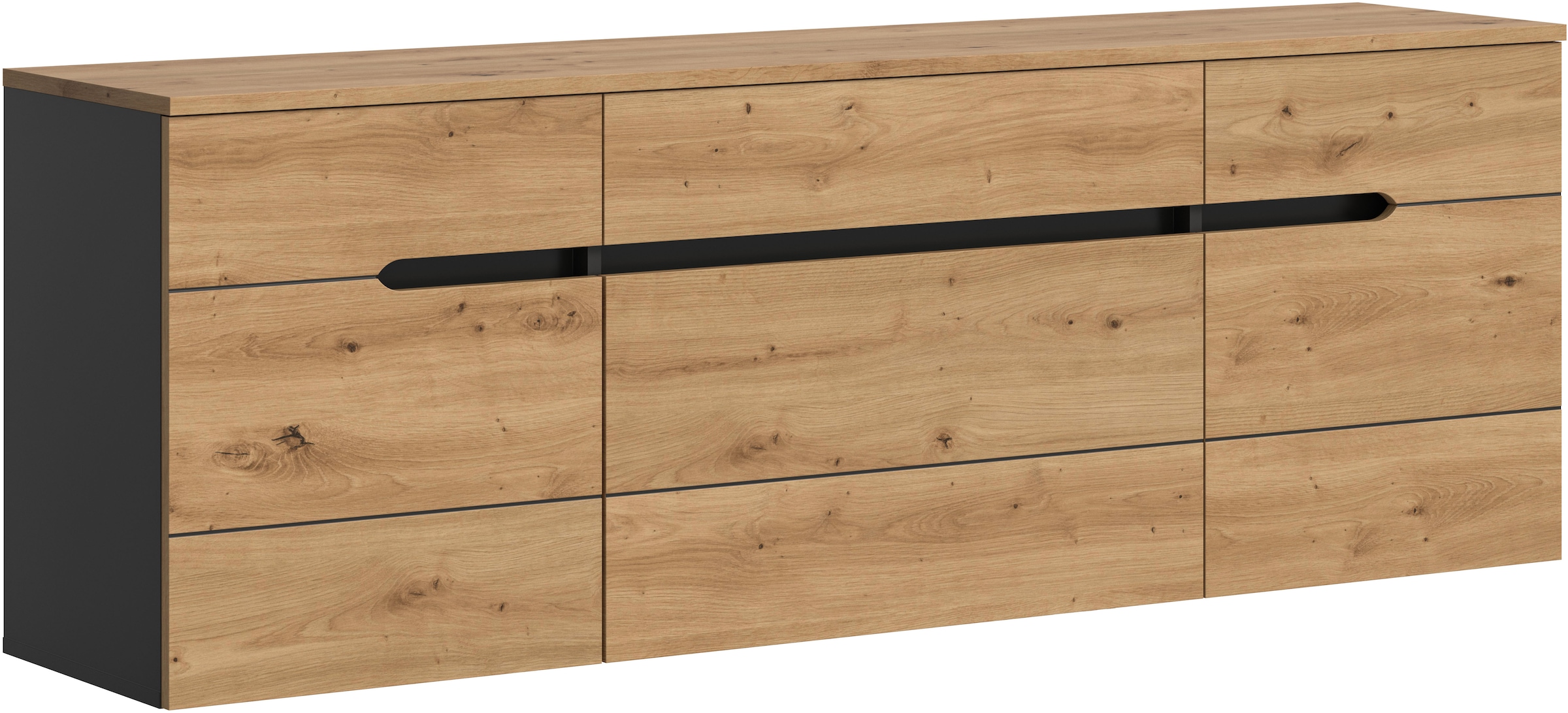 Home affaire Garderobenschrank »REHAT, TOPSELLER!, Breite 176 cm, hängende Montage, viel Stauraum« Platz für ca. 20 Paar Schuhe,  Garderobe, Flurschrank, Dielenschrank, Kleiderschrank, Garderobenmöbel
