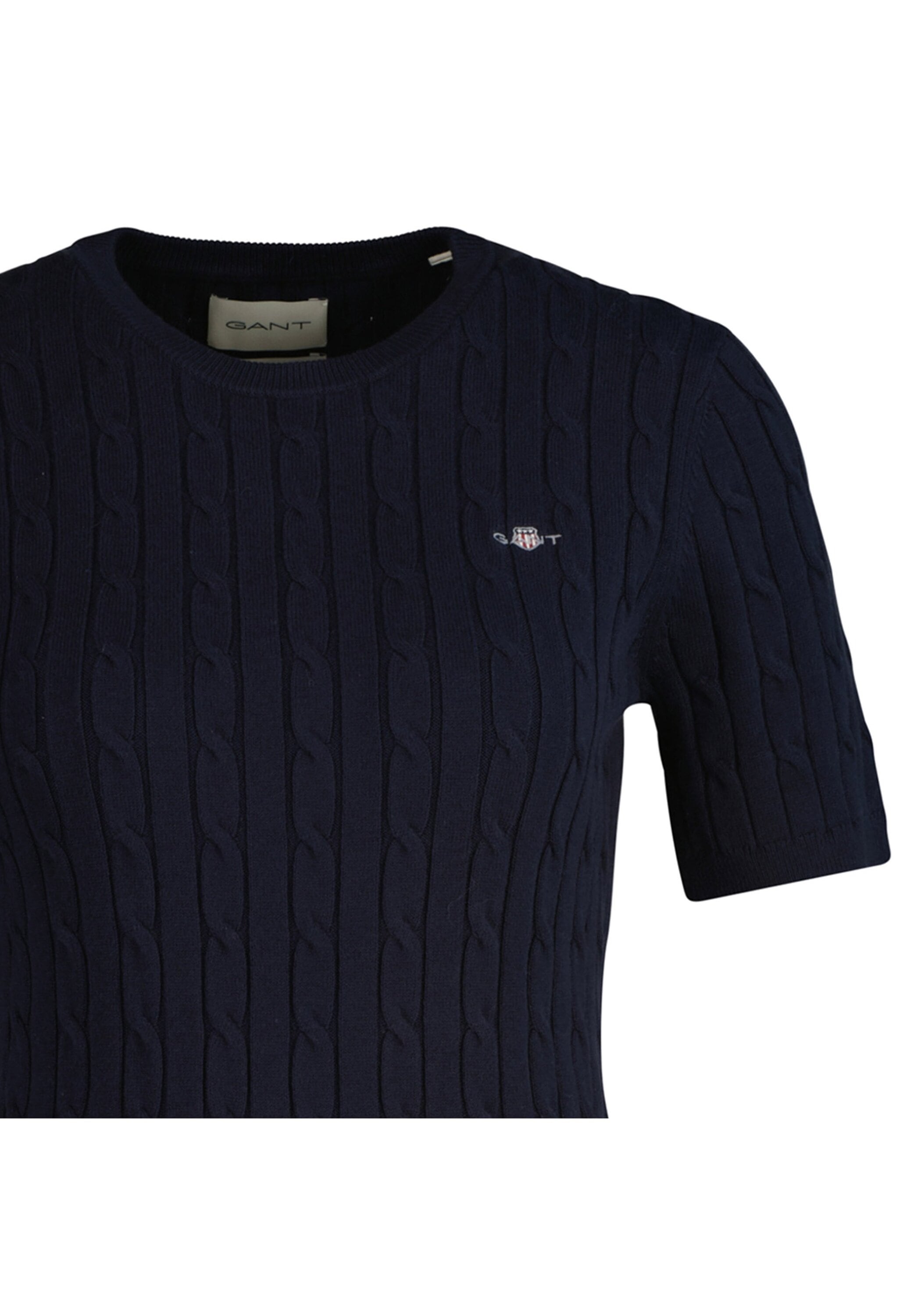 Gant T-Shirt »T-Shirt STRETCH COTTON CABLE C-NECK 1er Pack«