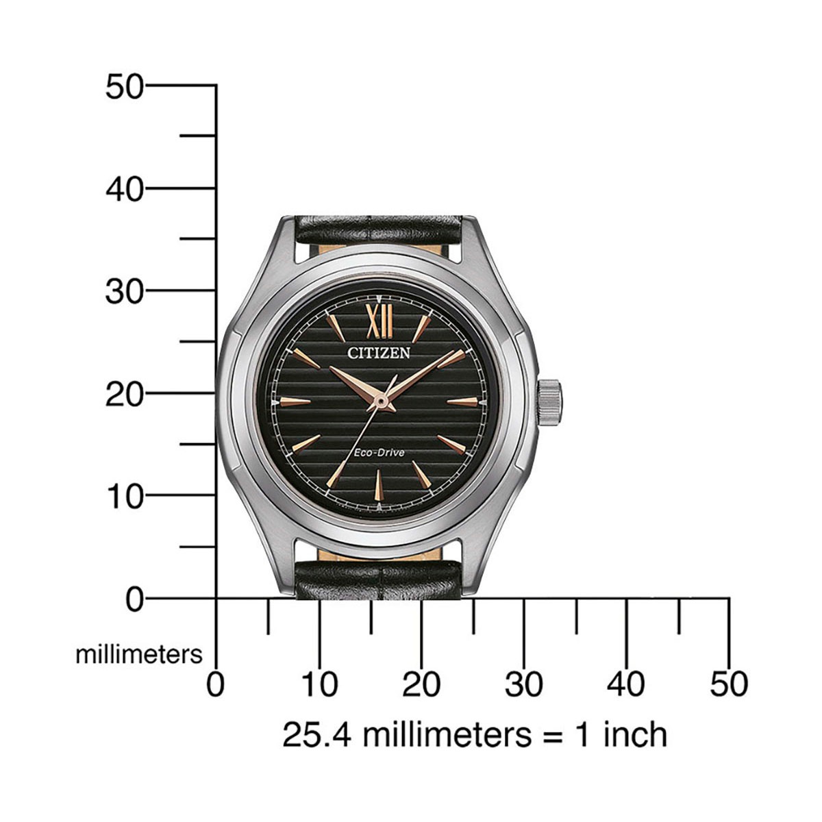 Citizen Solaruhr, Armbanduhr, Damenuhr, Lederarmband
