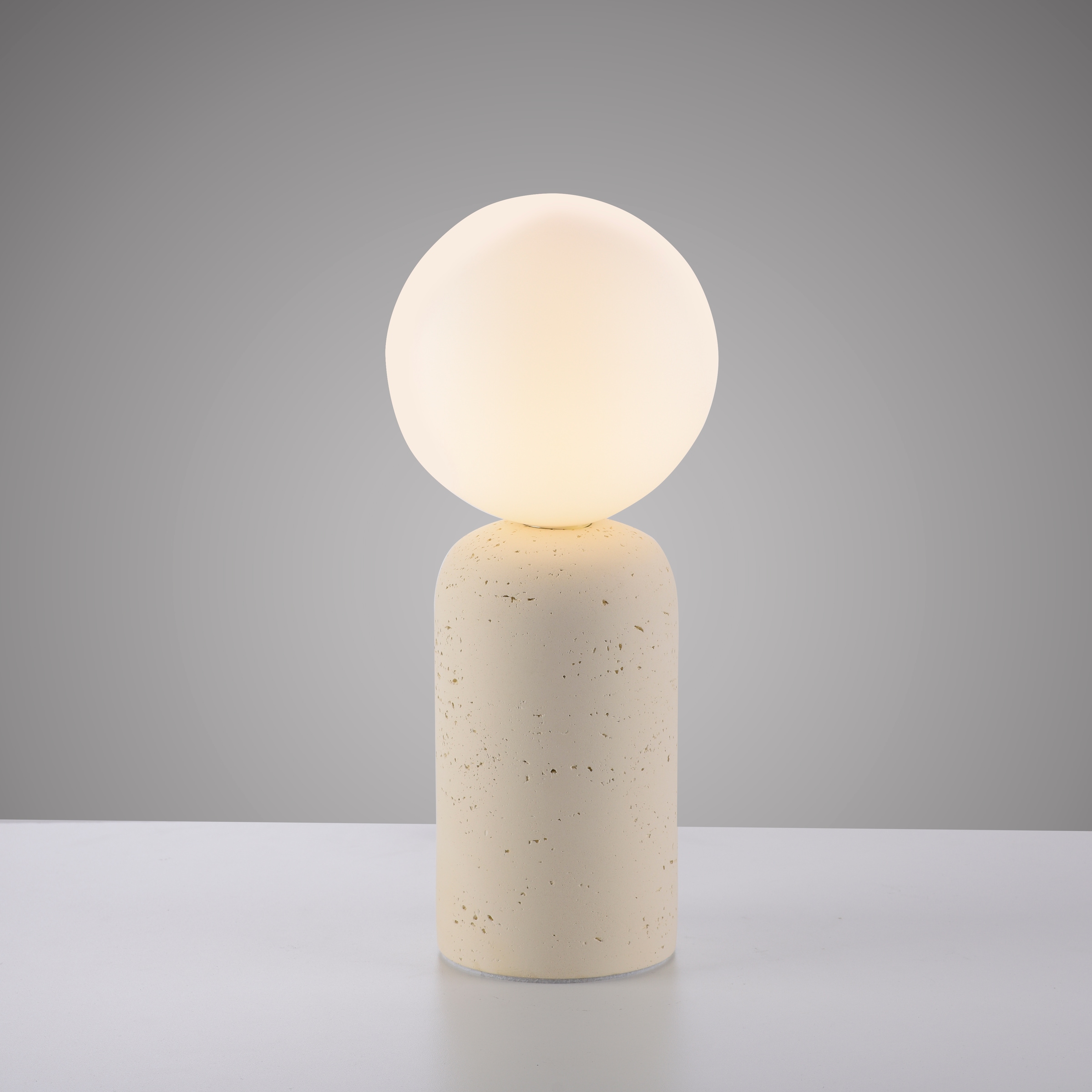 SCHÖNER WOHNEN-Kollektion LED Tischleuchte »TRAVENTA« G9 1 Stk. SCHÖNER WOHNEN Kollektion, Travertinoptik, Downlight
