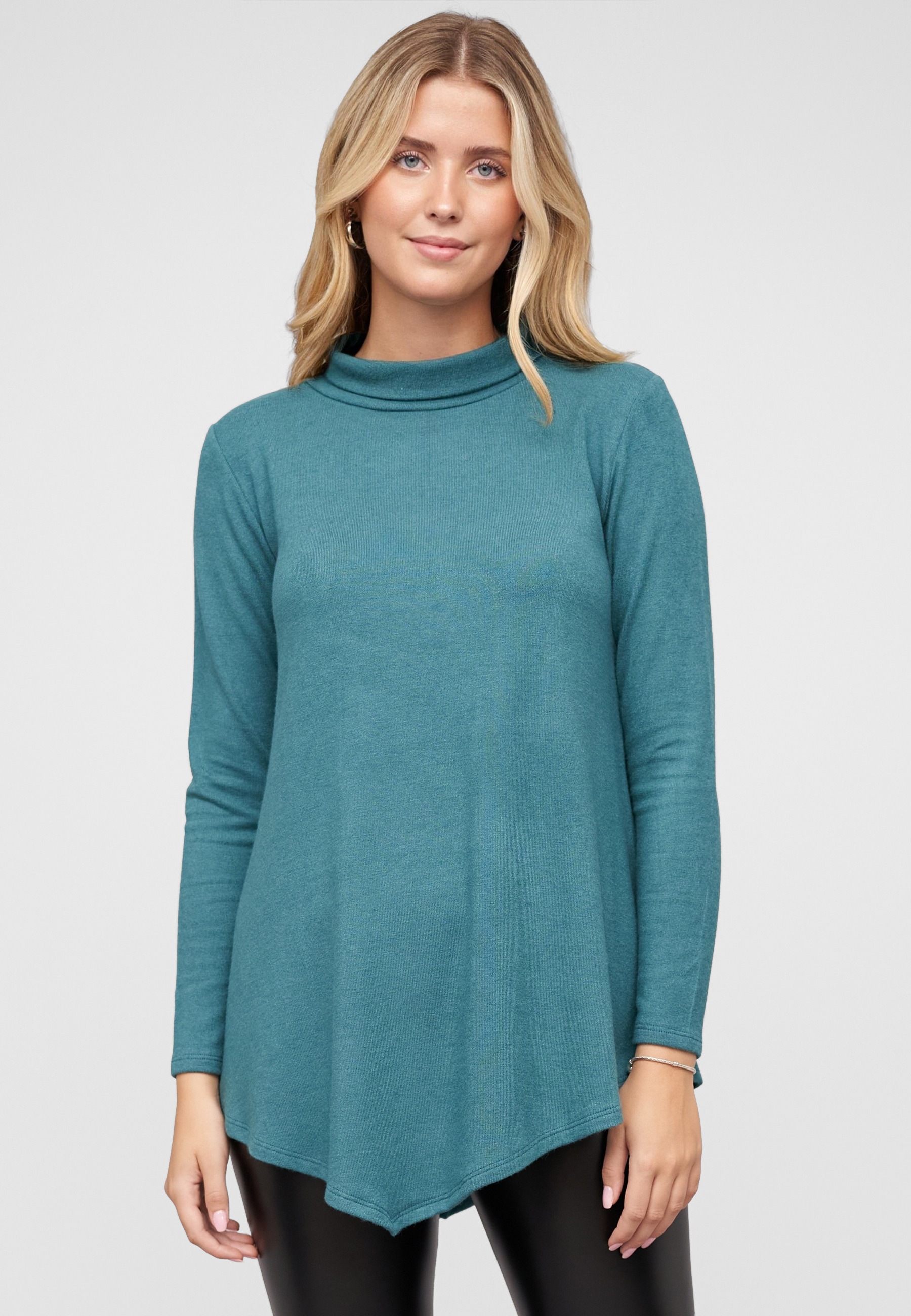 CLOUD 5IVE Rundhalspullover »CLOUD 5IVE Viskose Softtouch Sweater Pullover mit Rollkragen« 1