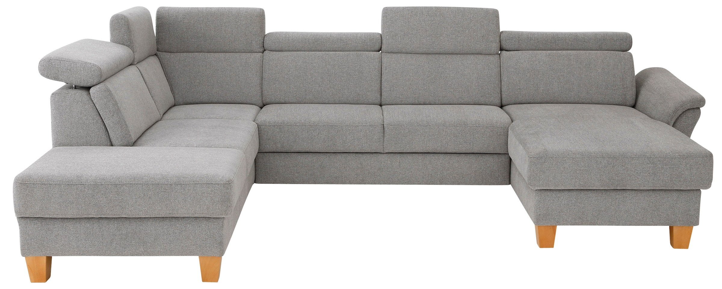 OTTO home Wohnlandschaft "Conville U-Form" Kopfteilverstellung wahlweise mit Schlaffunktion und Bettkasten