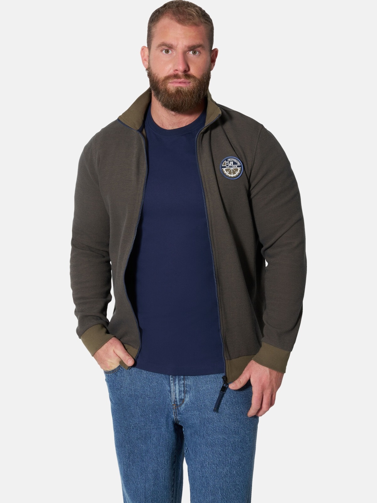 Jan Vanderstorm Sweatjacke »Sweatjacke BIARTE«