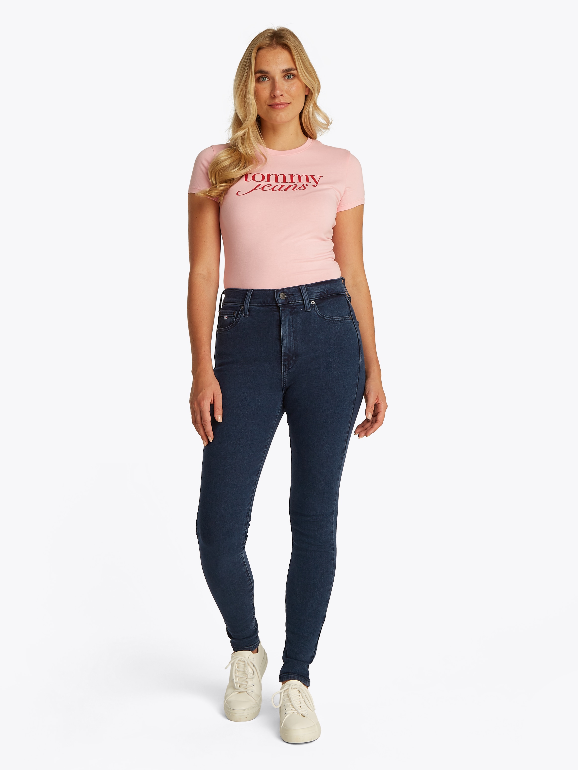 Tommy Jeans Skinny-fit-Jeans »Sylvia High Rise Skinny«, mit Logo-Badge
