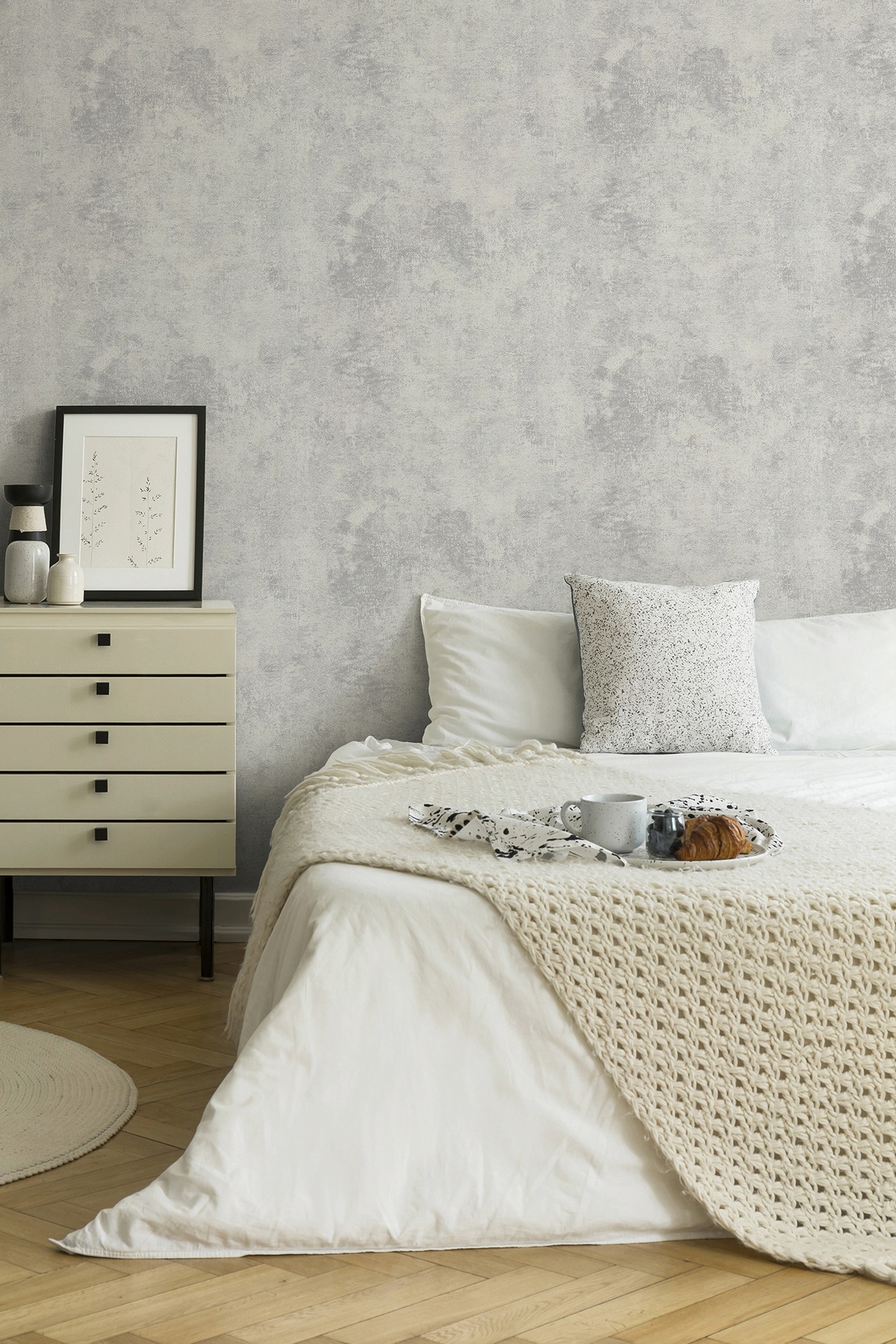 living walls Vliestapete »New Walls Urban Grace Vintage Uni Optik« uni Uni Tapete Einfarbig