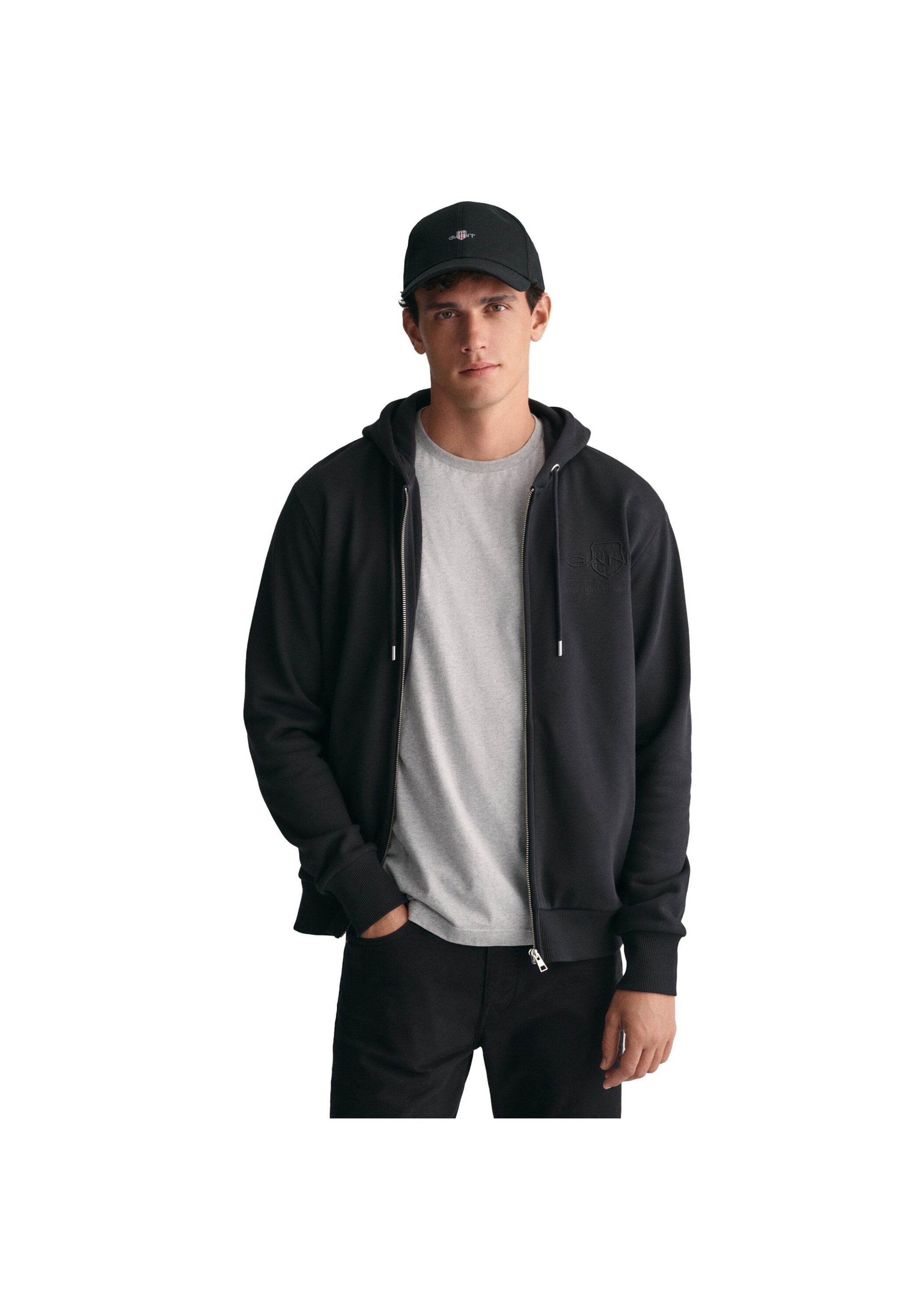 Gant Sweatshirt »Sweatjacke REGULAR TONAL SHIELD FULL ZIP HOODIE«
