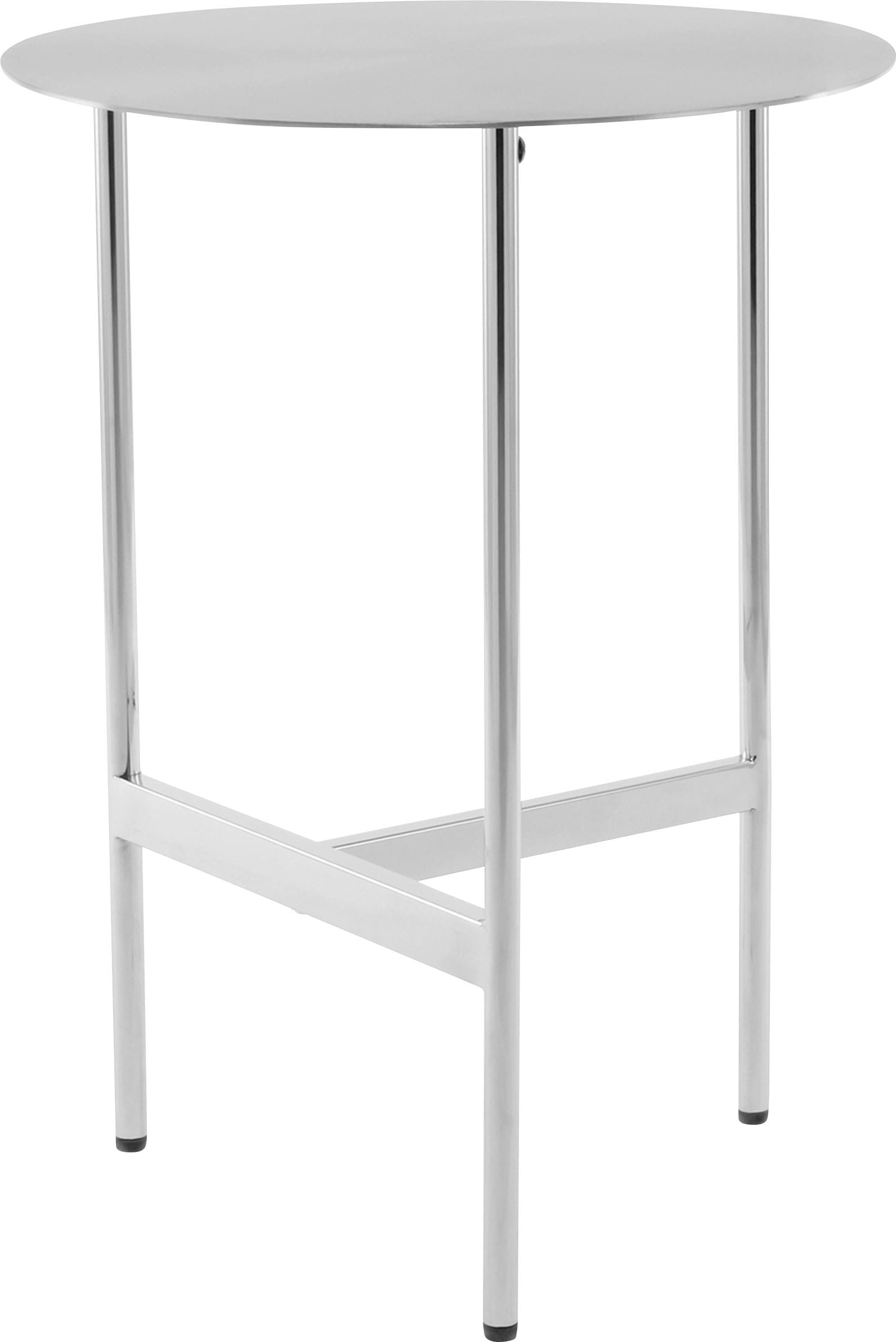 Kayoom Beistelltisch »Pema, Minimalistisches Design, Passt zu jedem Einrichtungsstil«, (1 St.), minimalistisches Gestelldesign aus Edelstahl, runde Ablagefläche