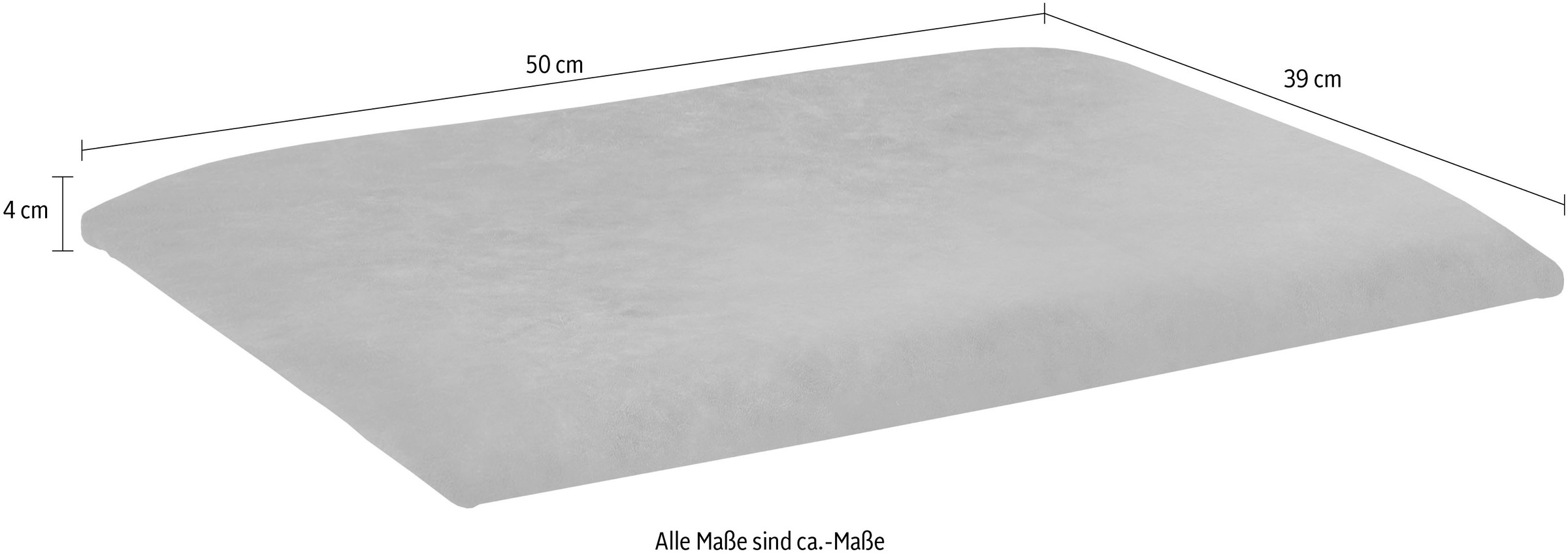 massivline&more Auflagekissen »Oviedo« strapazierfähiger Bezug
