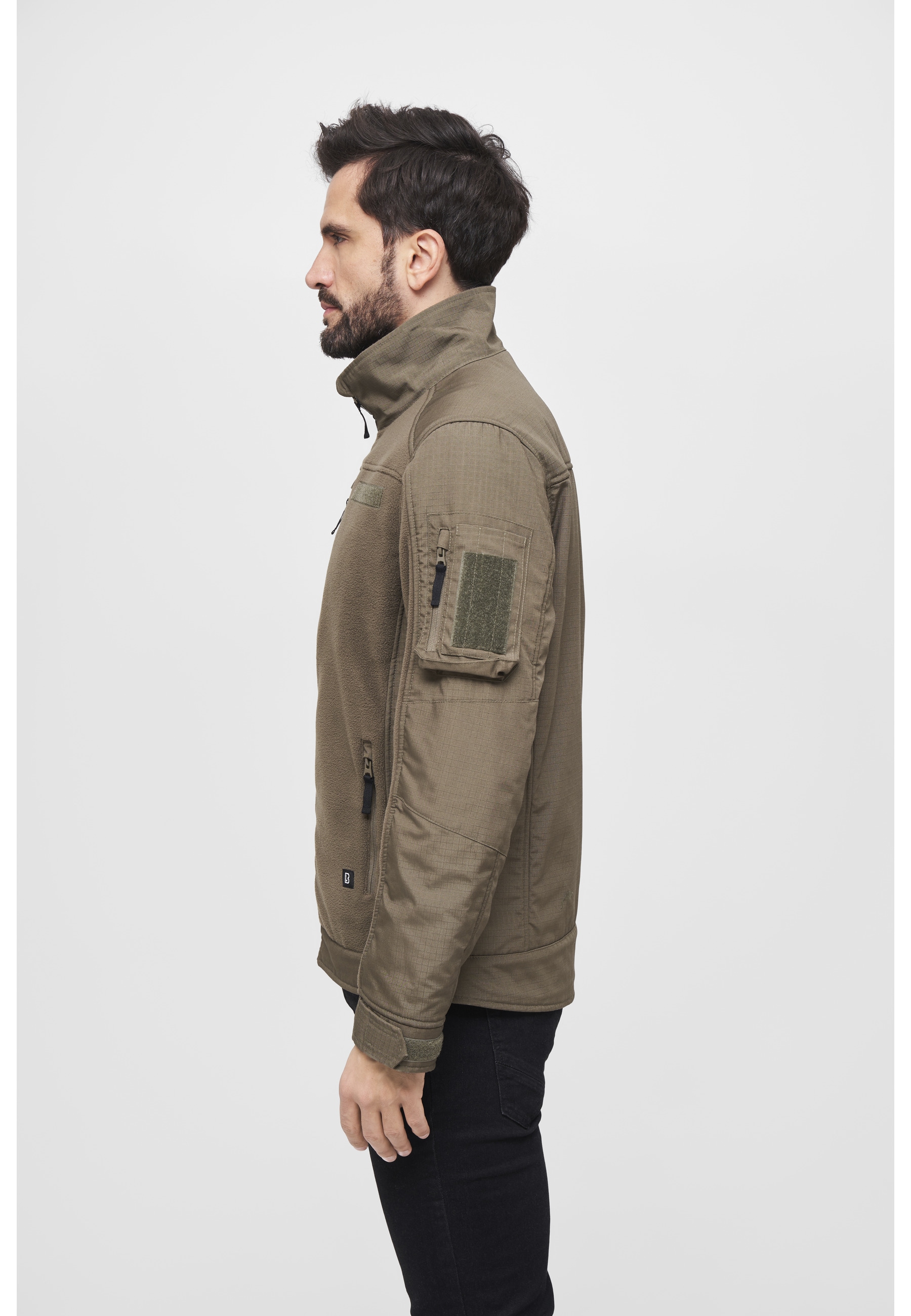 Brandit Fleecejacke »Brandit Herren Fleecejacket Ripstop« 1 Stk. tlg. ohne Kapuze