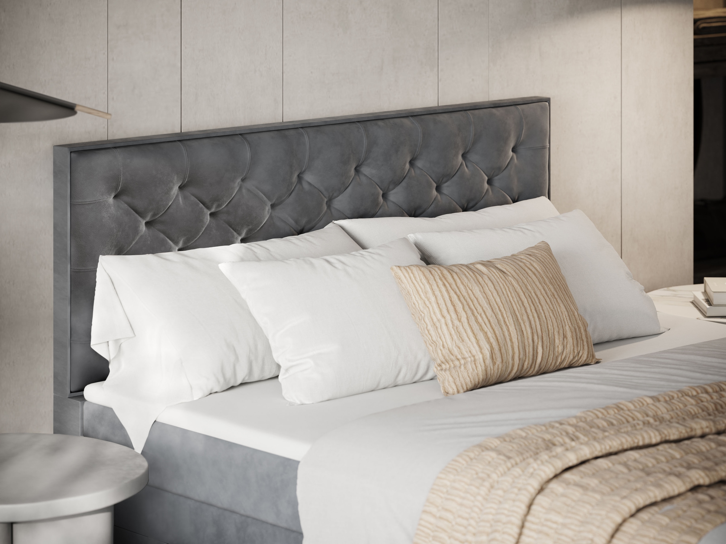 FORTE Boxspringbett »Lanciano Max inkl. zwei Bettkästen und Kaltschaum Topper«, und einer 7-Zonen-Tonnentaschenfederkernmatratze H2/H3