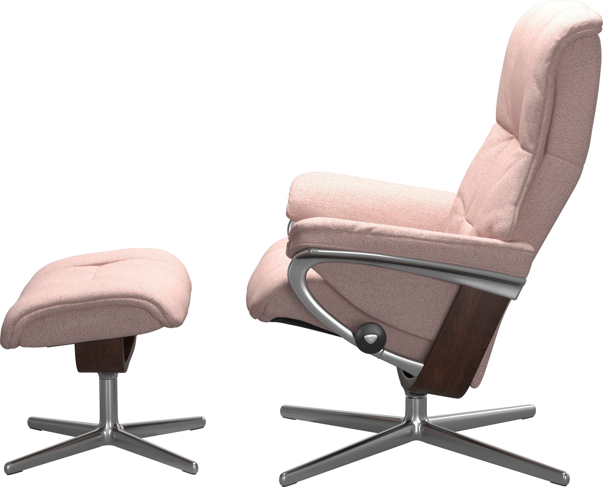Stressless® Fußhocker »Mayfair«, mit Cross Base, Größe S, M & L, Holzakzent Braun