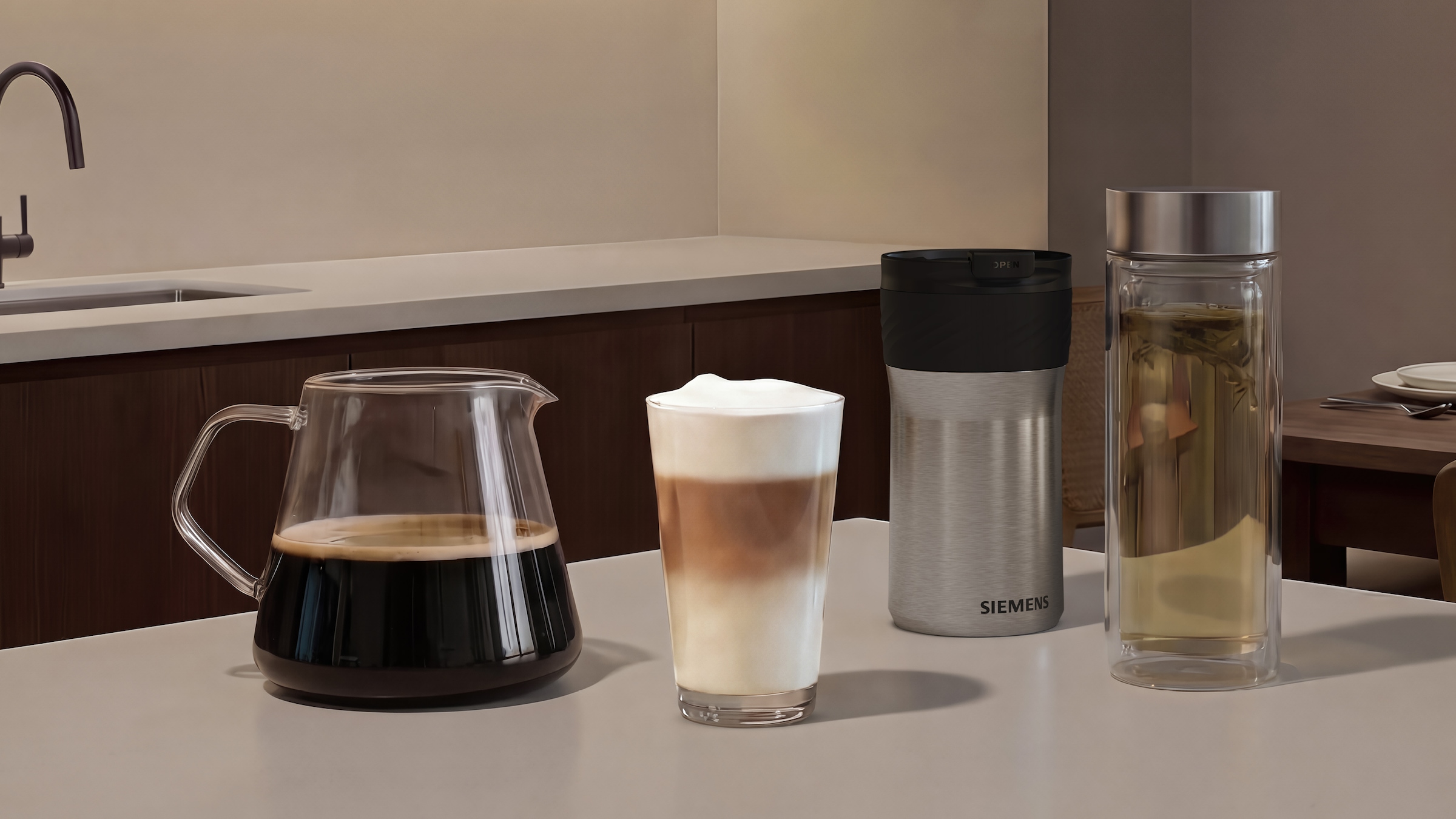 SIEMENS Kaffeevollautomat »EQ900 TQ927E03, 2 Bohnenbehälter, 41 versch. Getränke, XL-Getränke« farbiges 6.8'' TFT-Display, individuelle Aromaeinstellung, Edelstahl