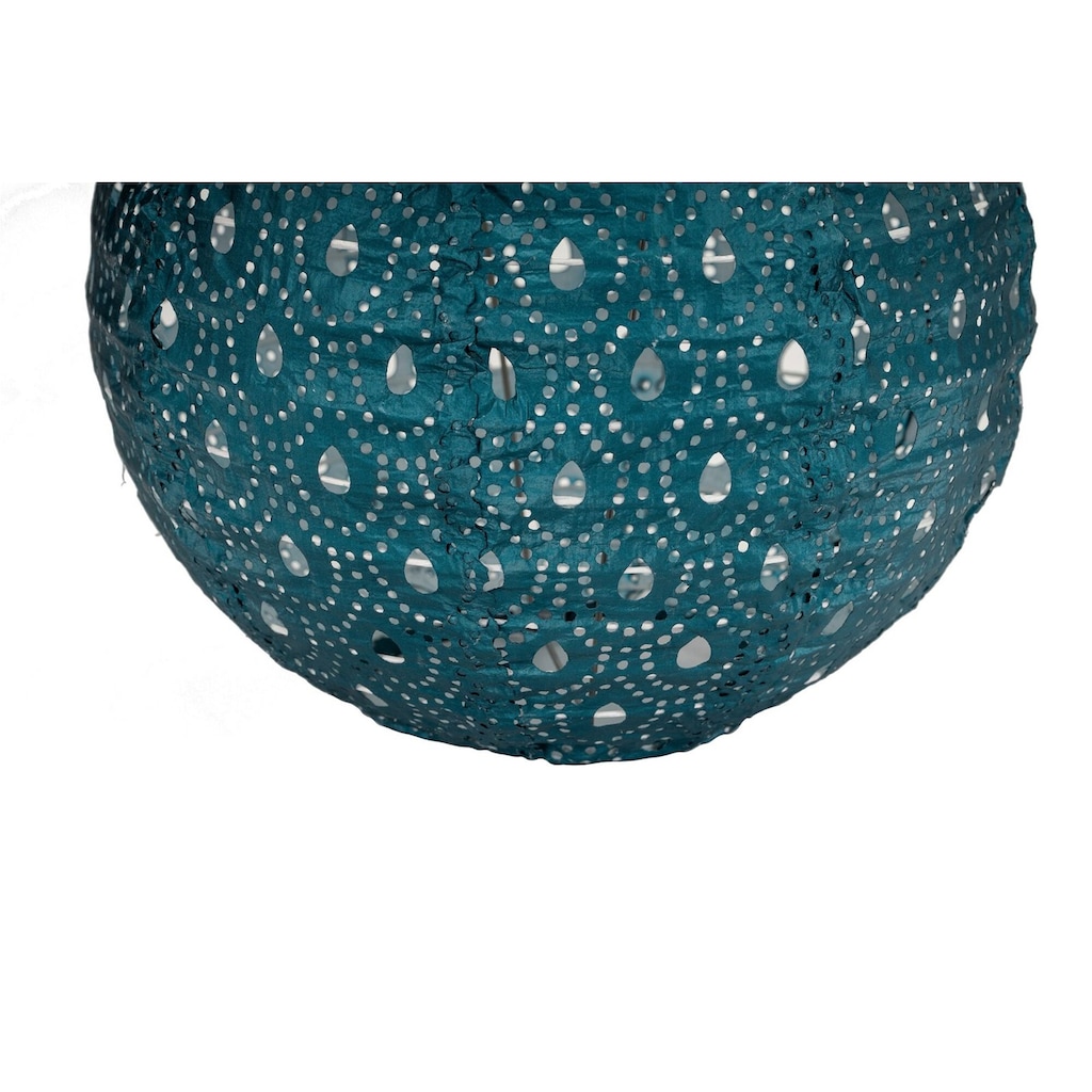 Pauleen LED Laterne »Sunshine Charm Lampion Solar blau Tyvek Vlies«, 1 flammig-flammig