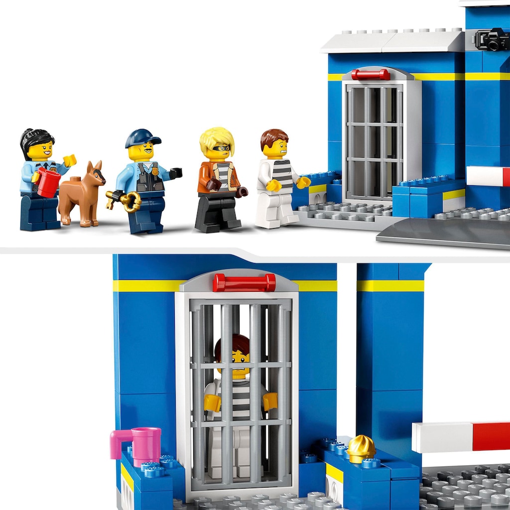 LEGO® Konstruktionsspielsteine »Ausbruch aus der Polizeistation (60370), LEGO® City«, (172 St.), Made in Europe