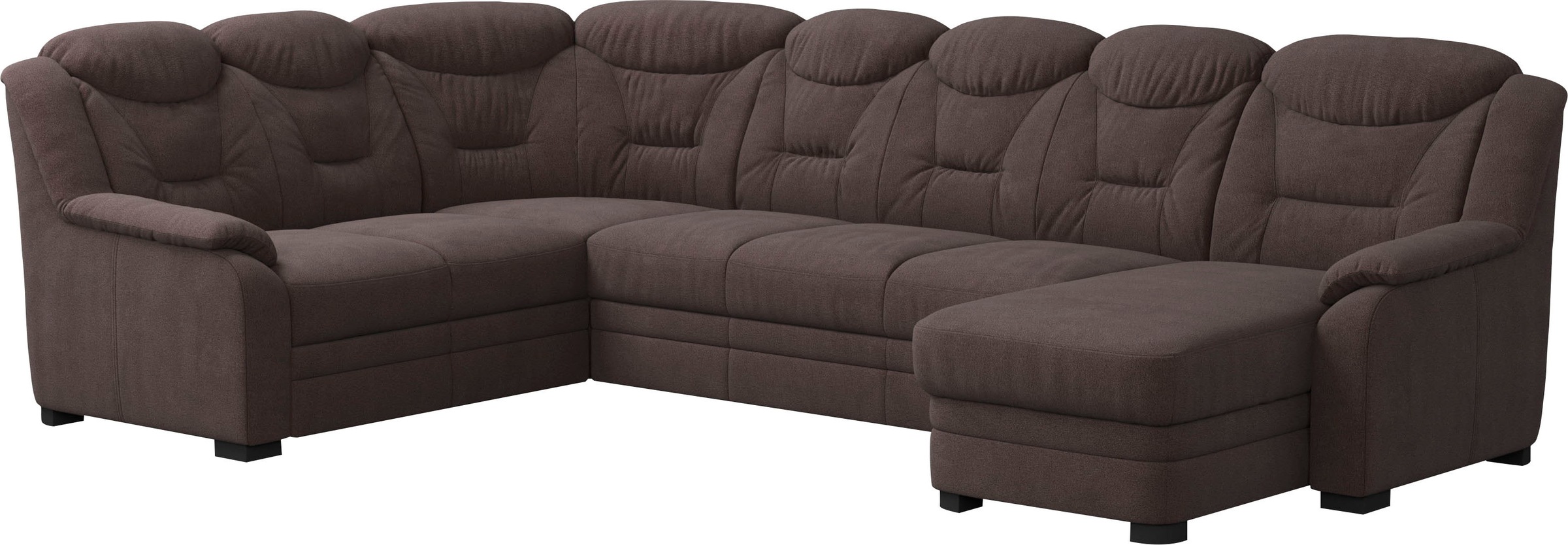 COTTA Wohnlandschaft »Marcus U-Form«, Bequeme Wohnlandschaft in klassischem Design mit hoher Rückenlehne
