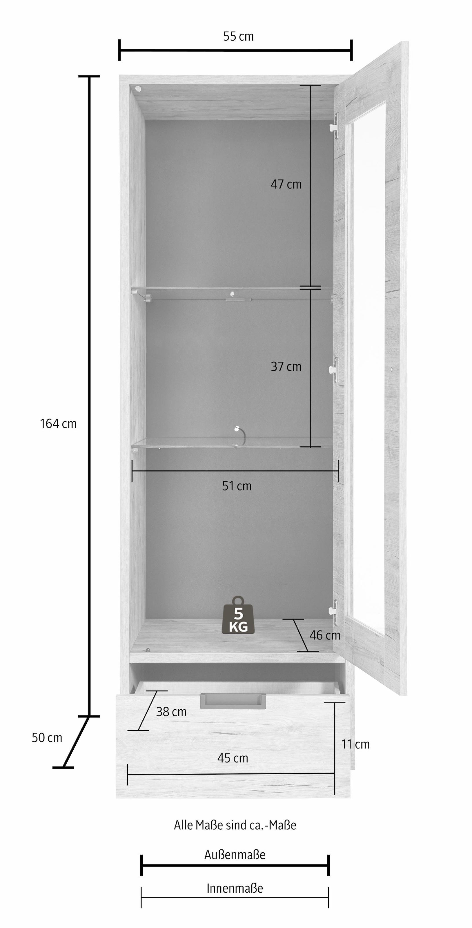 LC Vitrine »Palma«, cm | BAUR bestellen Höhe 176