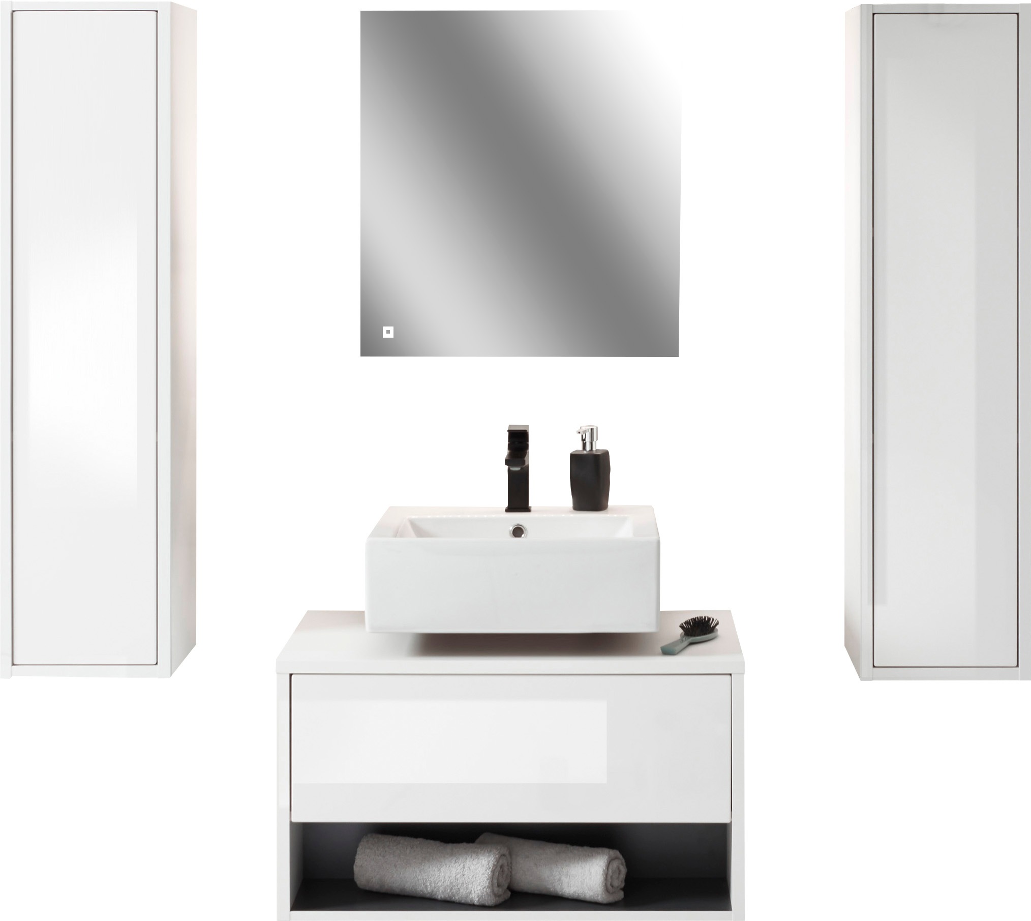 PLACES OF STYLE Badmöbel-Set "Studio Line, Bad im modernen Design, 4-teilig günstig online kaufen