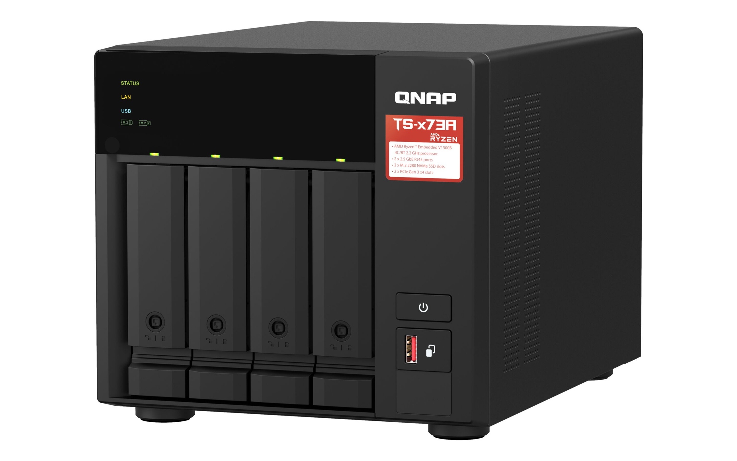 QNAP NAS-Server »TS-473A + QSW-1105-5T Bundle Pack«