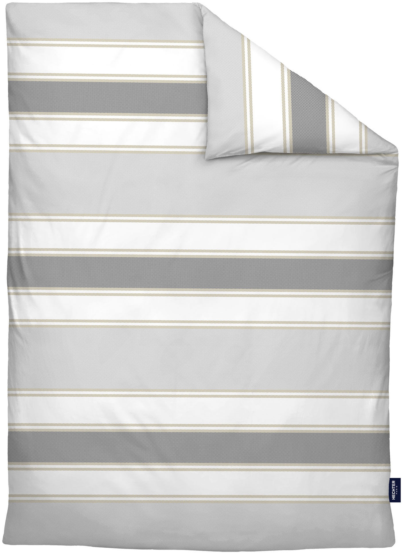 Thumbnail - HECHTER PARIS Wendebettwäsche "0041305" 2 Stk. hautsympathisch, 100% Baumwolle, Reißverschluss, ganzjährig, LOGO