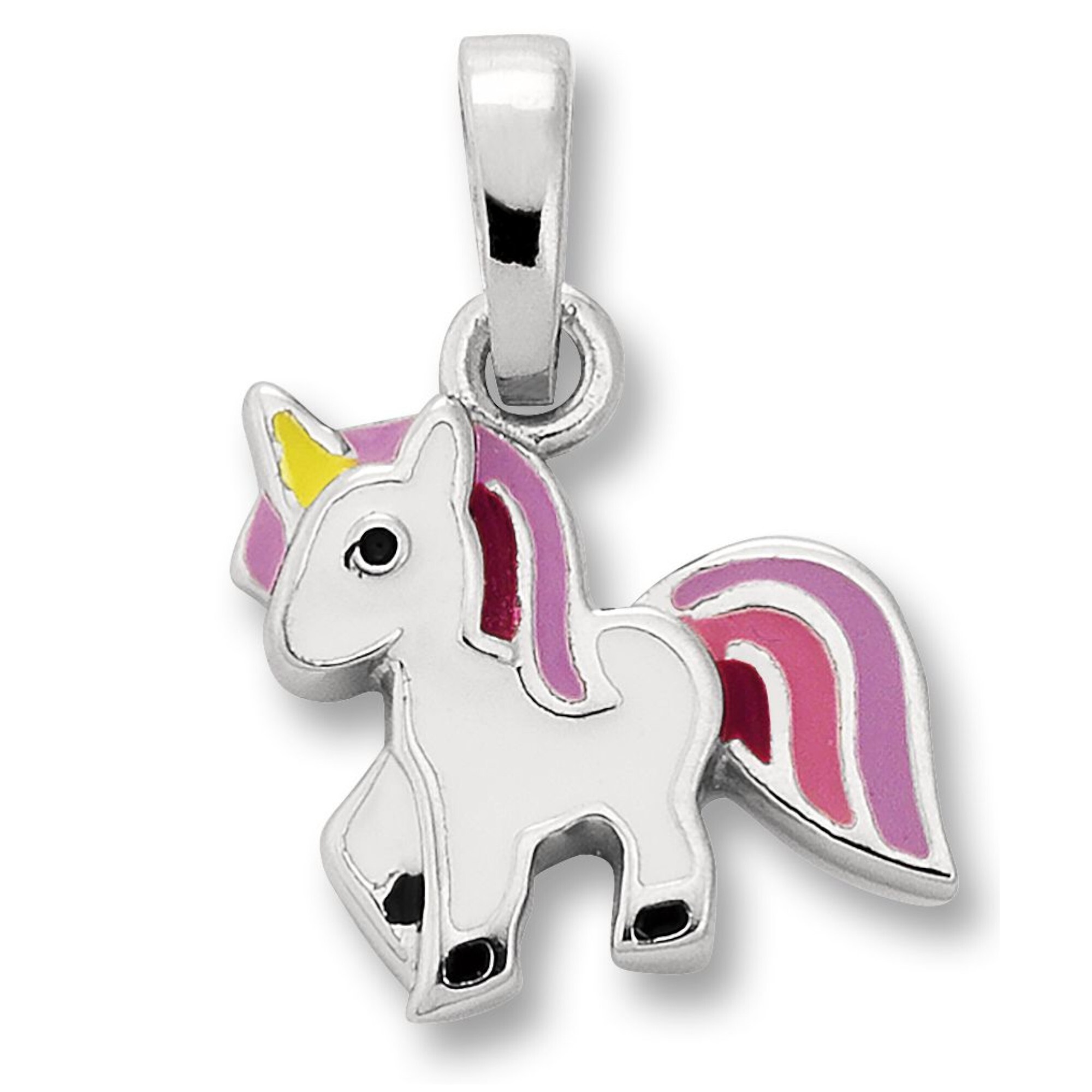 ONE ELEMENT Mädchen Kettenanhänger "Einhorn Anhänger aus 925 Silber Einhorn Anhänger aus 925 Silber", Silber 925 (Sterlingsilber), silber, Silber 925