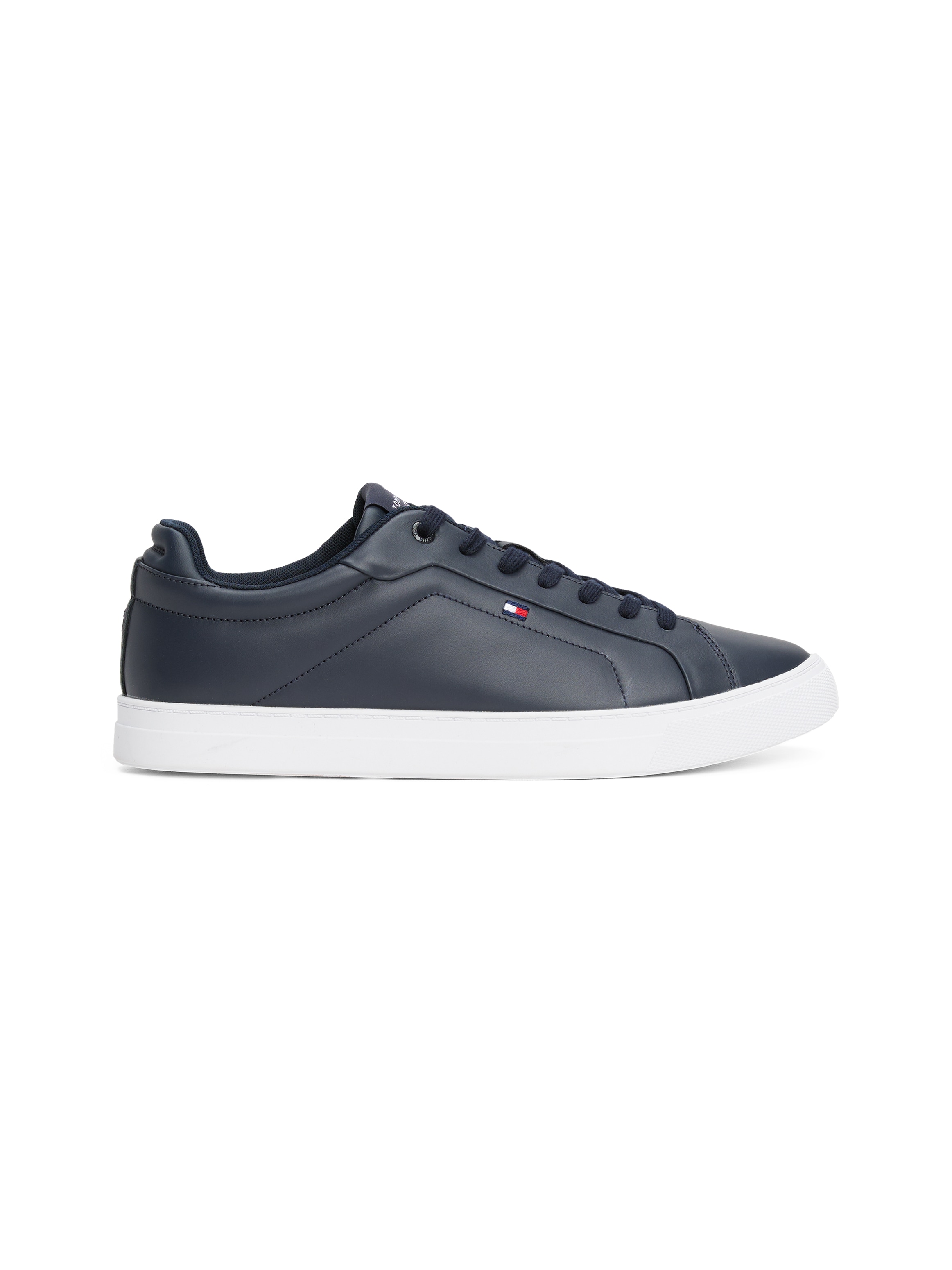 Tommy Hilfiger Sneaker »ICON COURT LTH FLAG ESS«, Freizeitschuh, Halbschuh, Schnürschuh mit kleiner Logoflagge