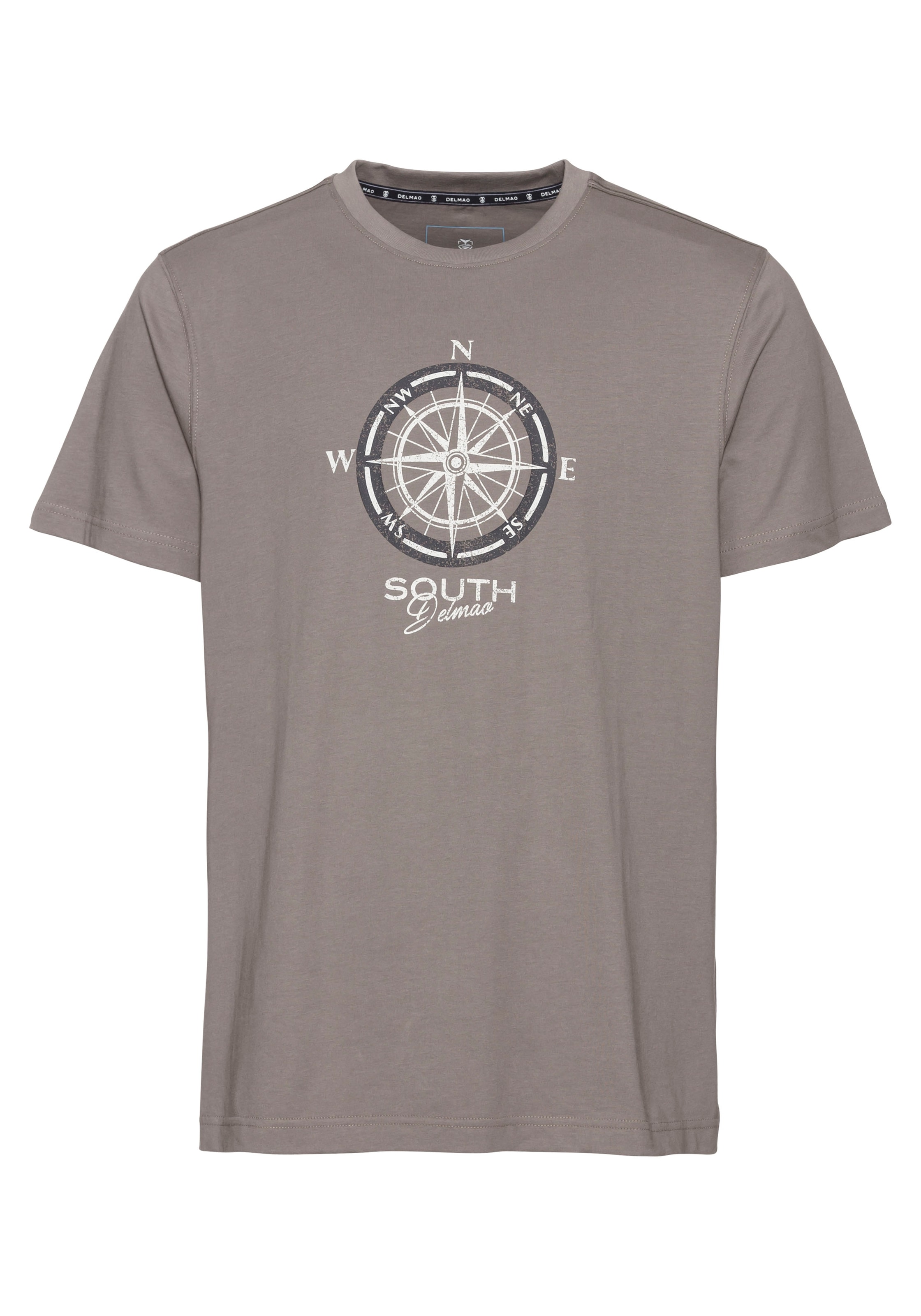 DELMAO T-Shirt, Kurzarm, bedruckt, Rundhals, aus Baumwolle