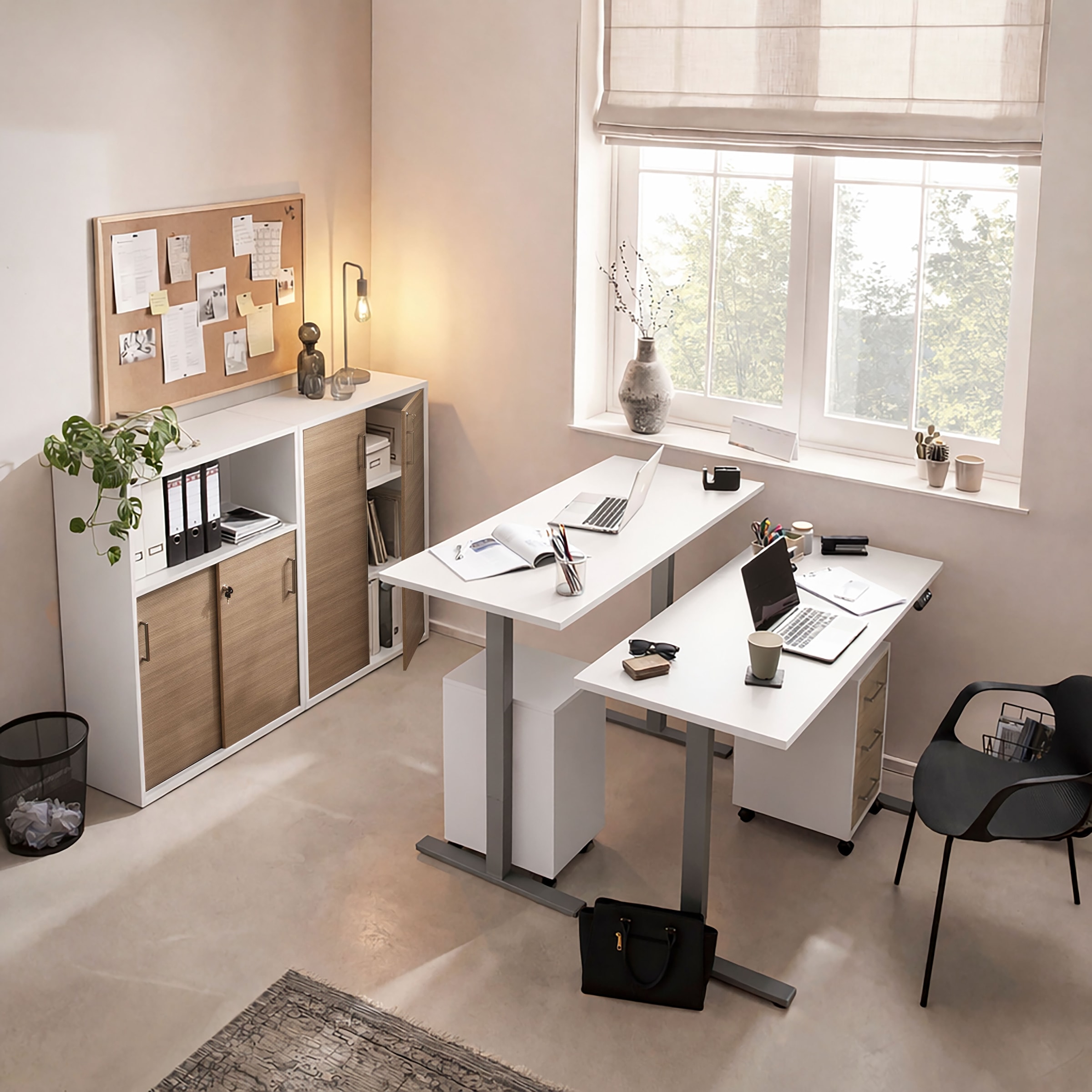 Schildmeyer Rollcontainer »METZ, 3 Schubkästen, fühlbare Holzstruktur, MADE IN GERMANY« 1 Stk. tlg. Canello Dekor mit fühlbarer Holzstruktur, Made in Germany