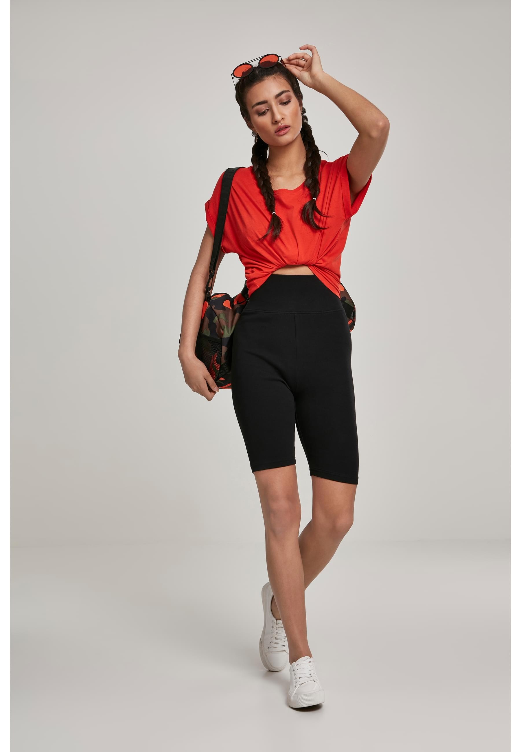 URBAN CLASSICS Kurzarmshirt »Urban Classics Damen Ladies Extended Shoulder Tee«, (1 tlg.)