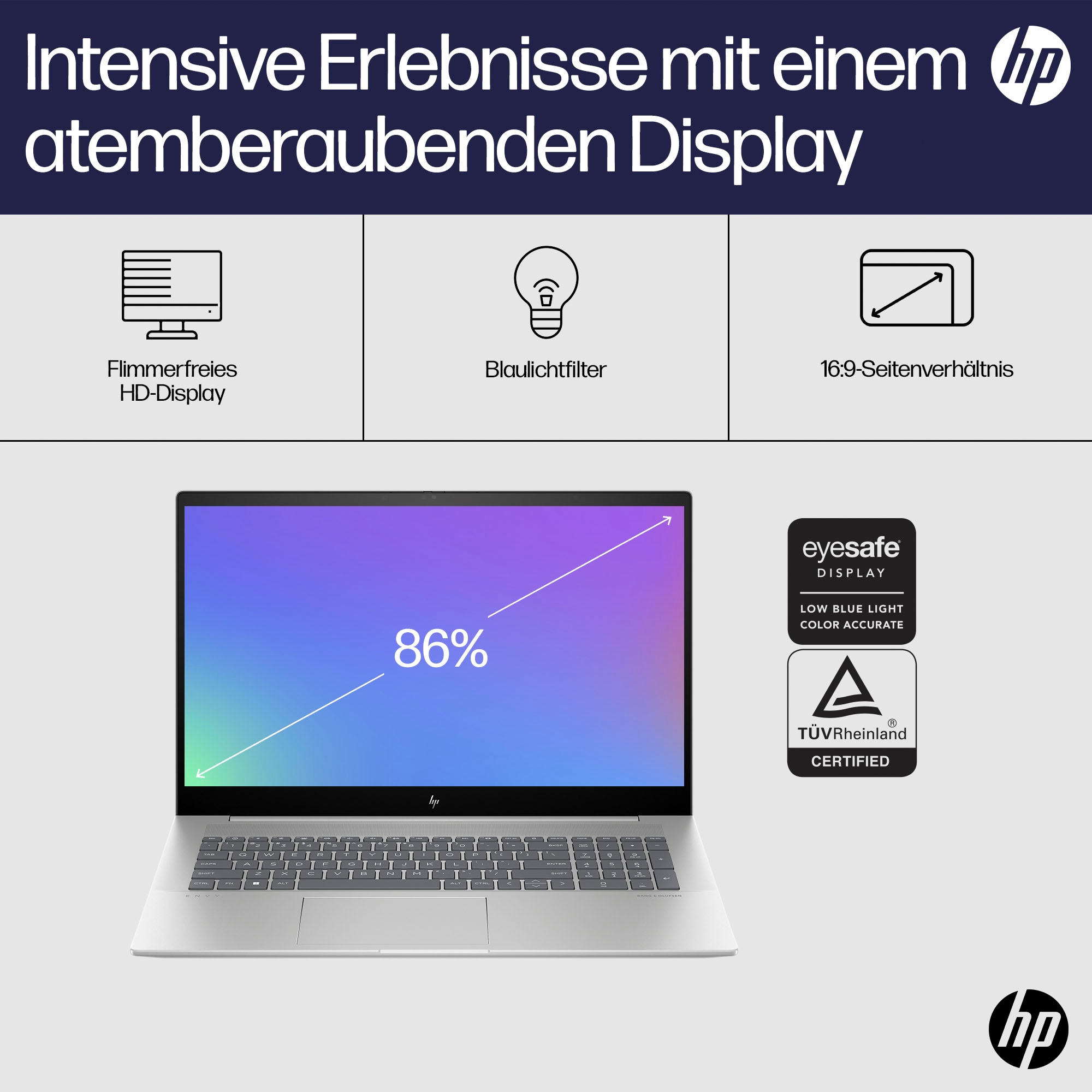 HP Notebook »Envy 17-cw0055ng«, 43,9 cm, / 17,3 Zoll, Intel, Core i5, 512 GB SSD