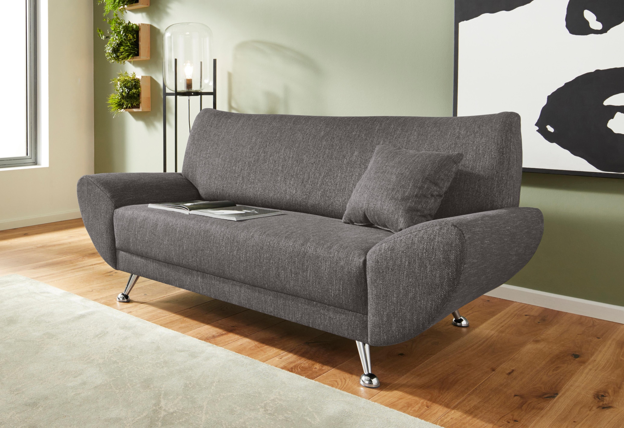 Home affaire 2-Sitzer "Saltare, elegant & komfortabel, toller Designfuß, Br günstig online kaufen