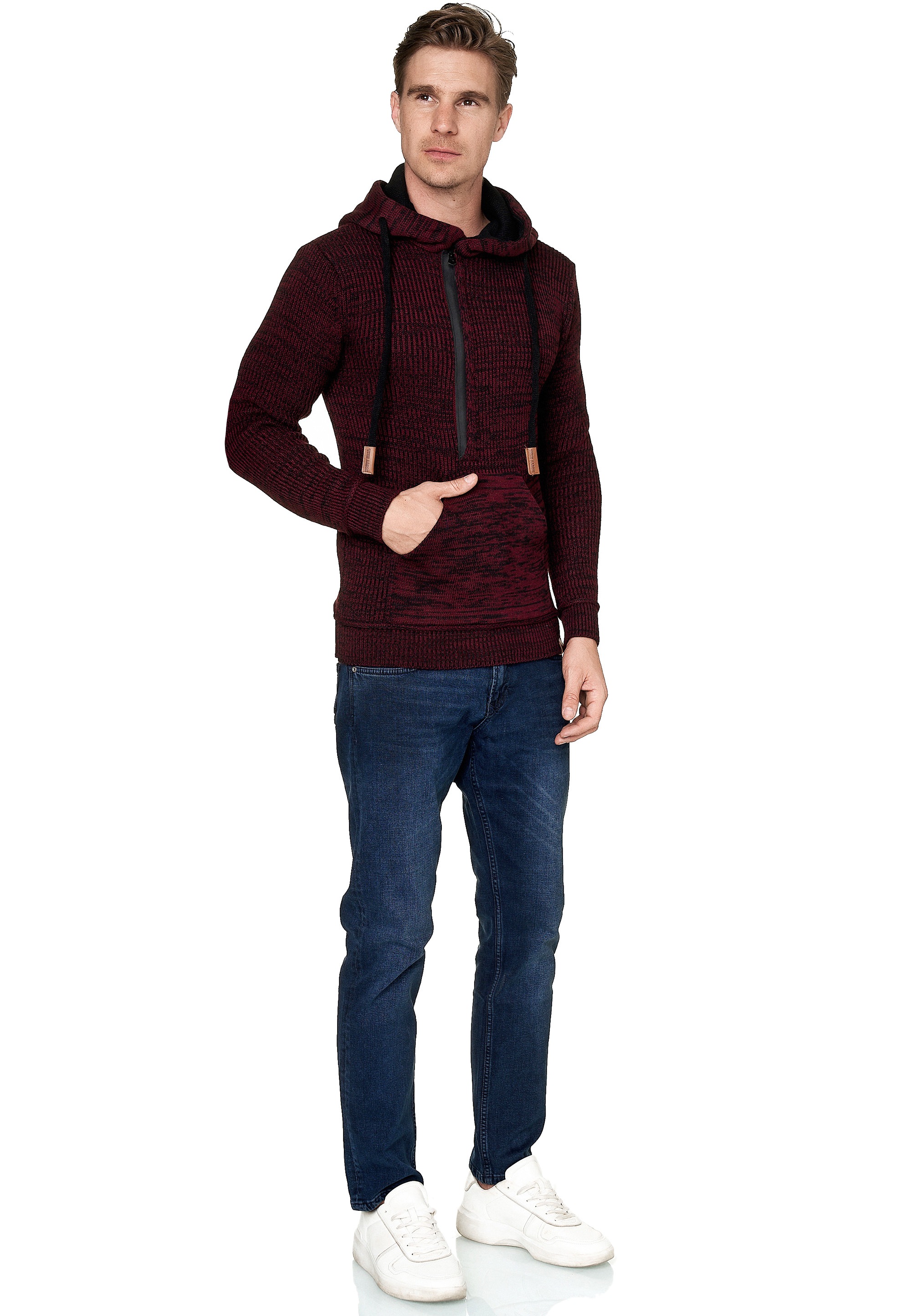 Rusty Neal Kapuzensweatshirt, mit stylischem Ausschnitt