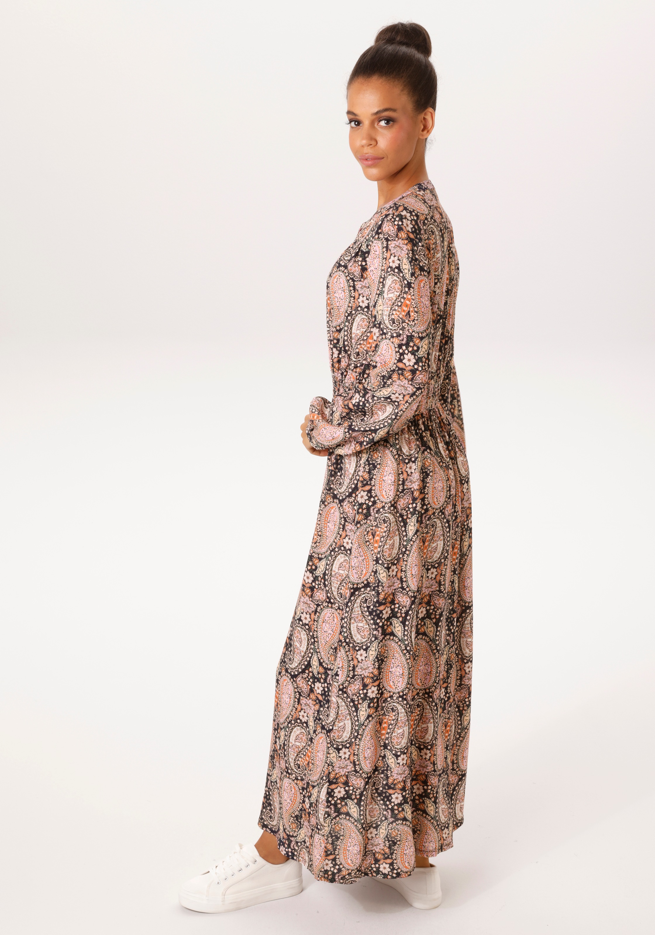Aniston CASUAL Maxikleid mit fantasievollem Paisley-Muster bedruckt - NEUE günstig online kaufen