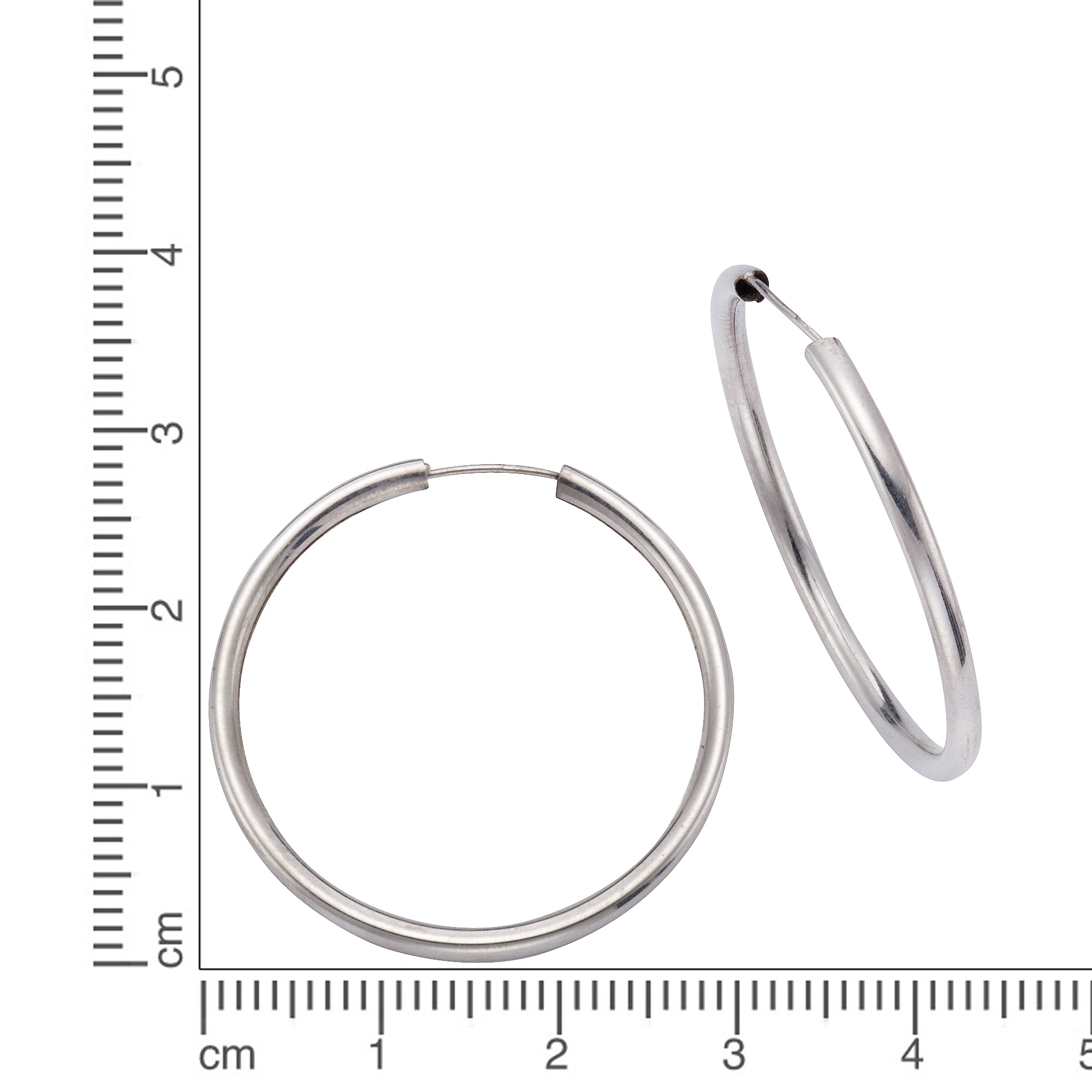 Vivance Paar Creolen »925 Silber rhodiniert 3,3cm«