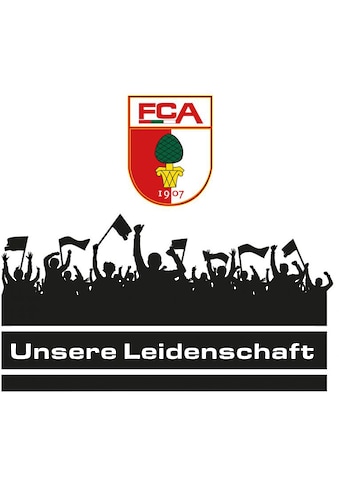 Wandtattoo »FC Augsburg Leidenschaft Fans«, (1 St.)