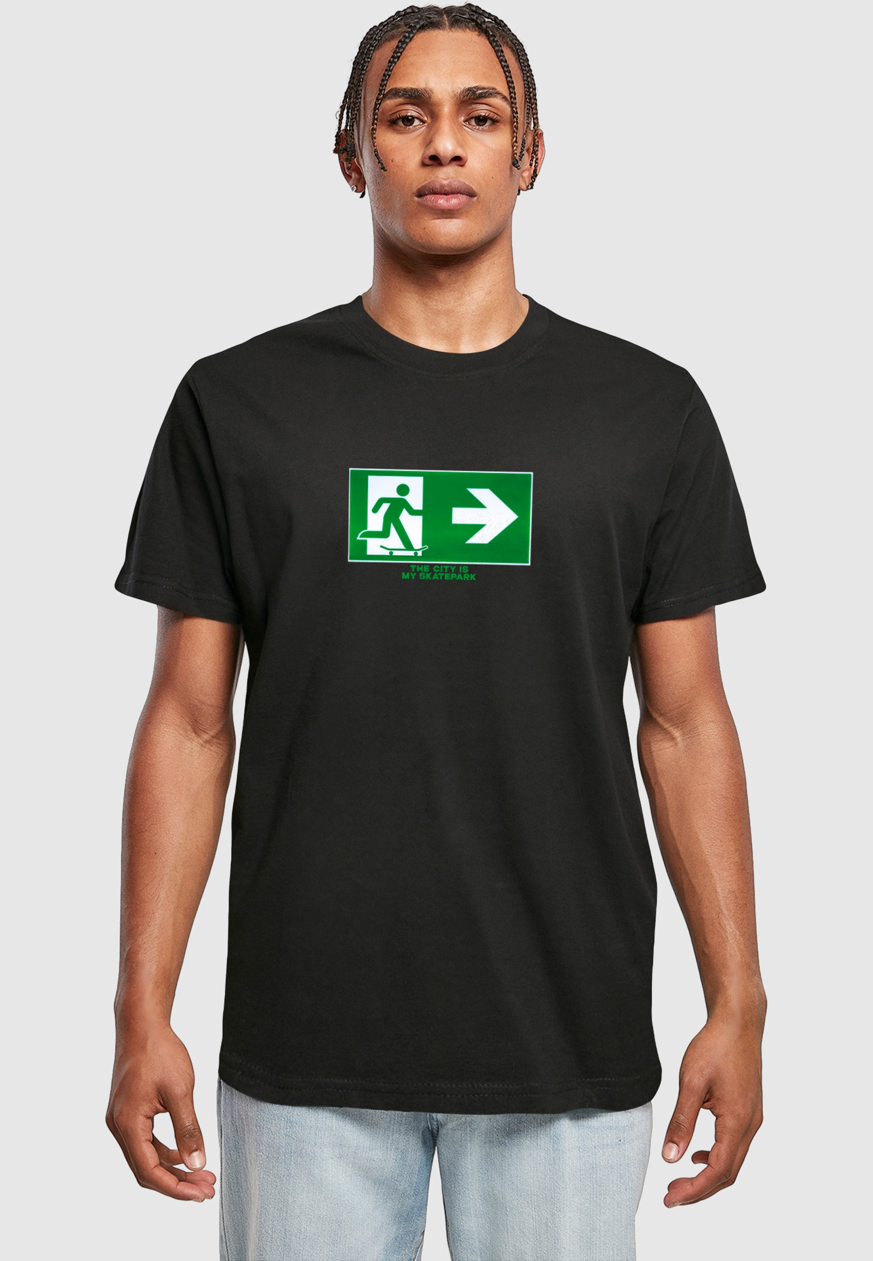 MisterTee T-Shirt »MisterTee Herren Skate Exit Tee« 1 Stk.