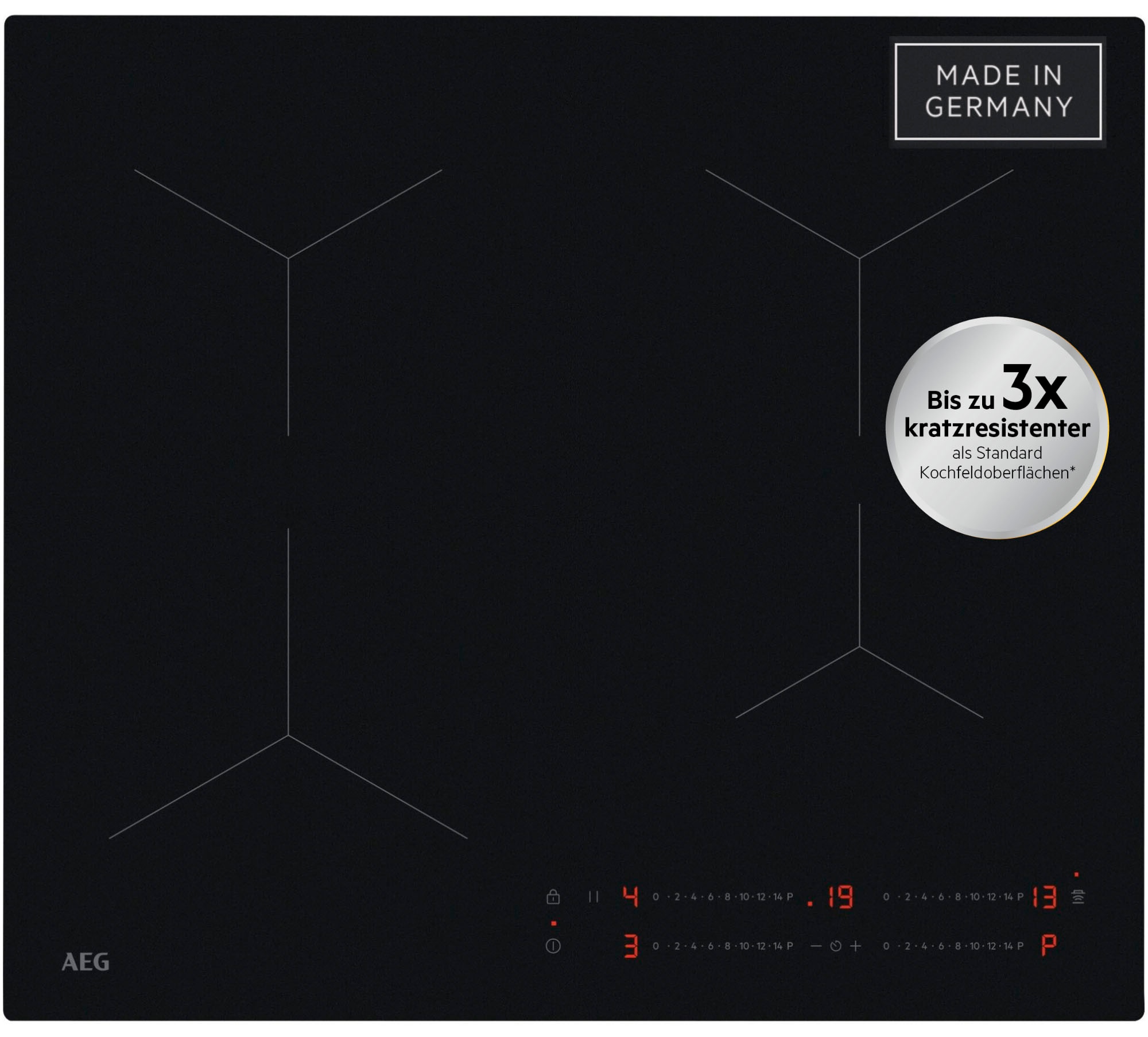 AEG Induktions-Kochfeld "TO641A0AIT" SaphirMatt SE-3x kratzresistentere Obe günstig online kaufen