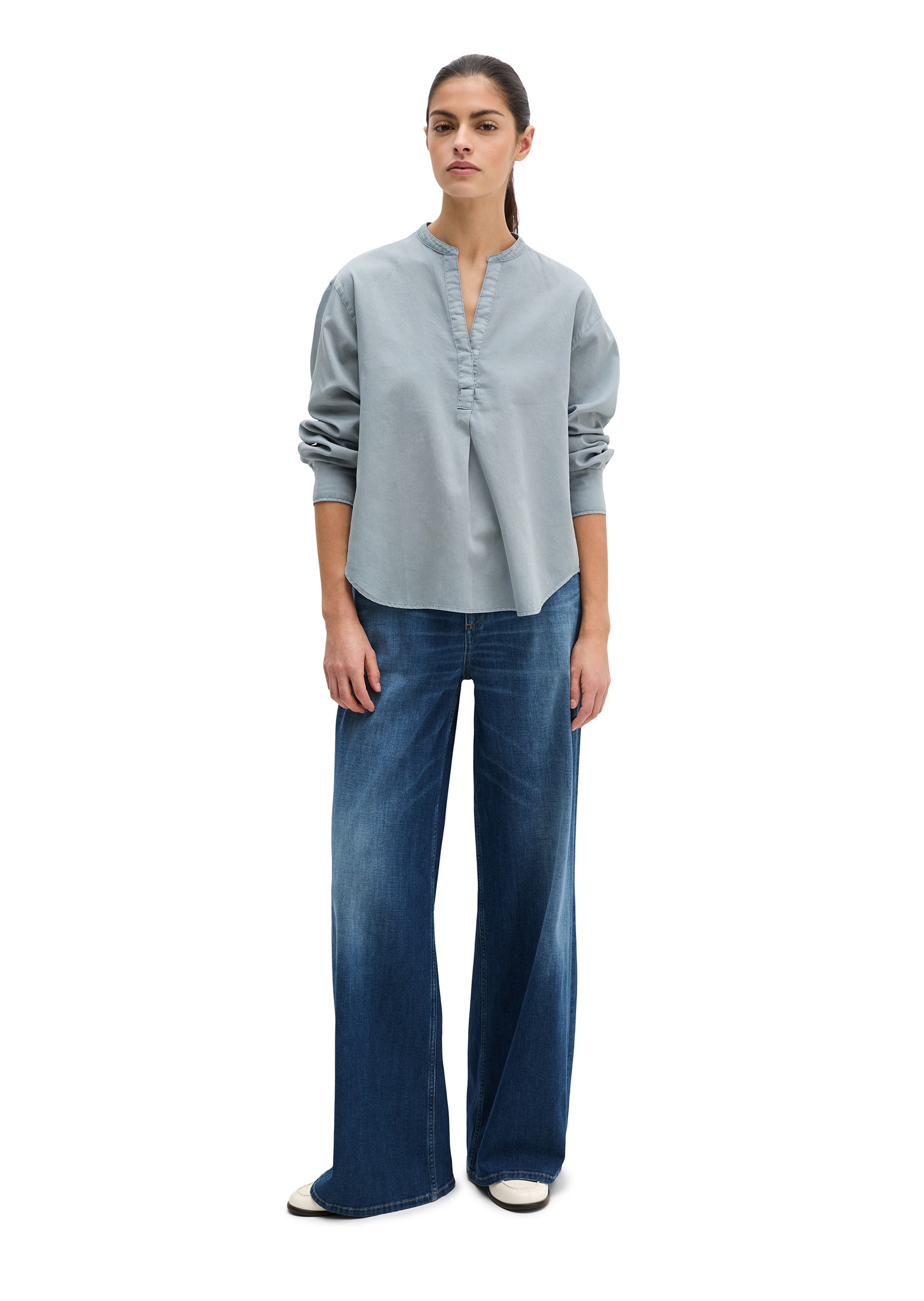 Marc O'Polo Langarmbluse »aus Baumwoll-Satin«