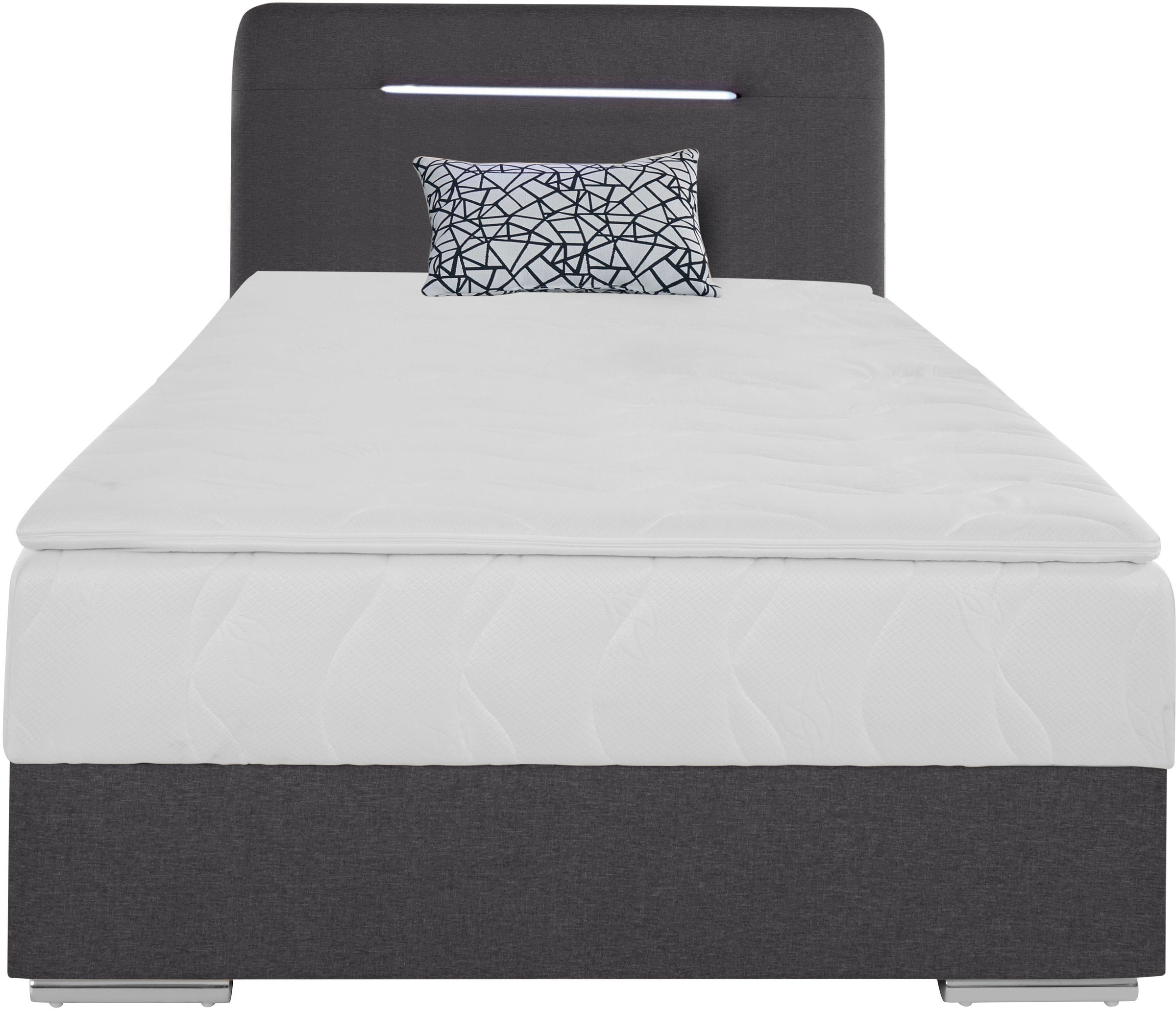 COTTA Boxbett »Lighstar«, inklusive LED-Beleuchtung, Topper, Bettkasten und Zierkissen