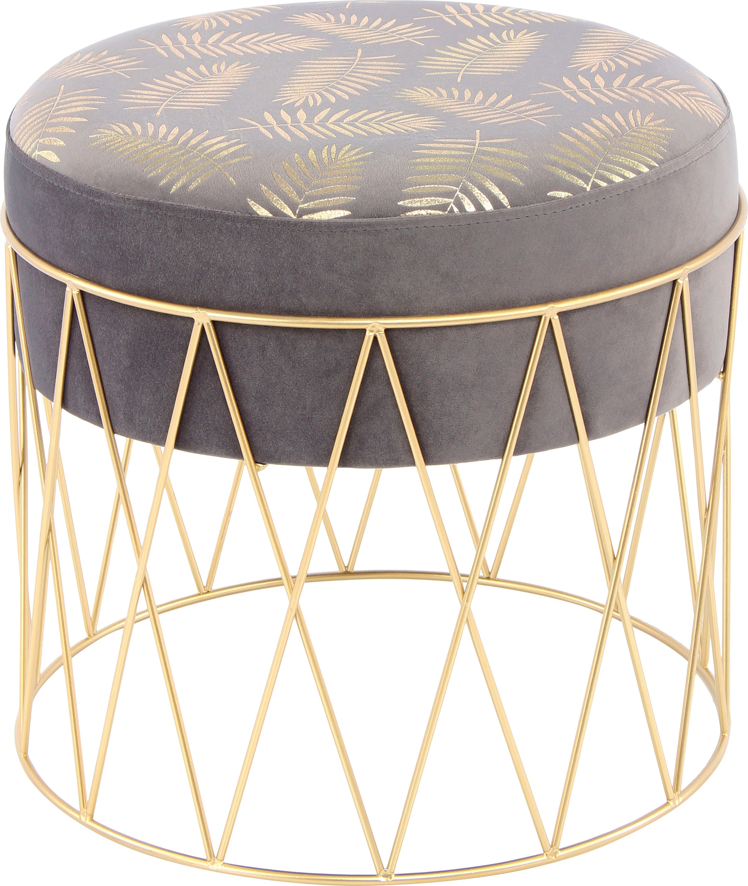 Kayoom Sitzhocker »Hocker Cleopatra 225, samtweich, dekorativ, orientalisches Design«, (1 St.), samtweich, dekorativ, orientalisches Design