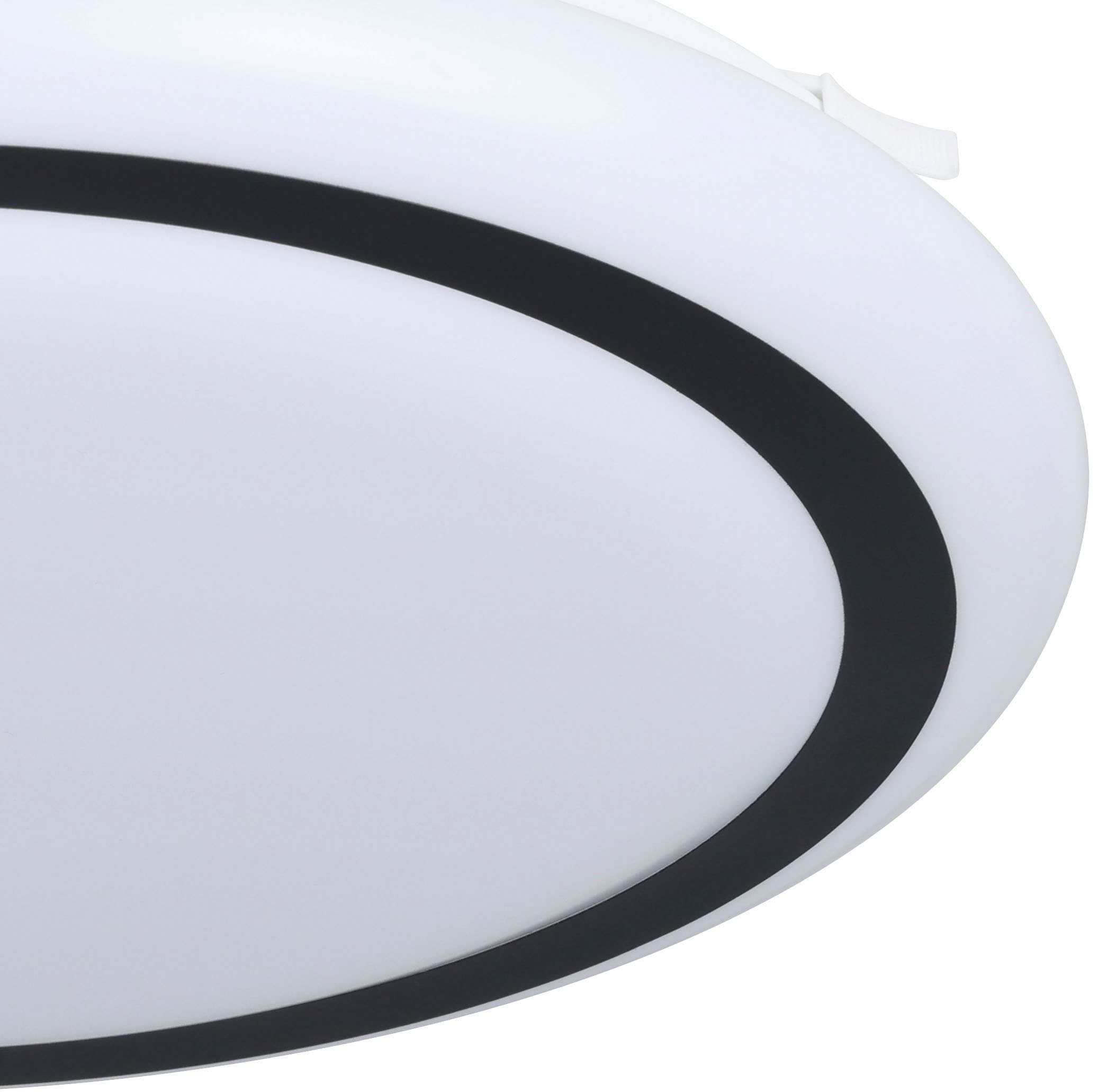 EGLO Deckenleuchte »CAPASSO«, 1 flammig, Leuchtmittel LED-Modul | LED fest integriert, Deckenleuchte in weiß aus Stahl - Warmweiß