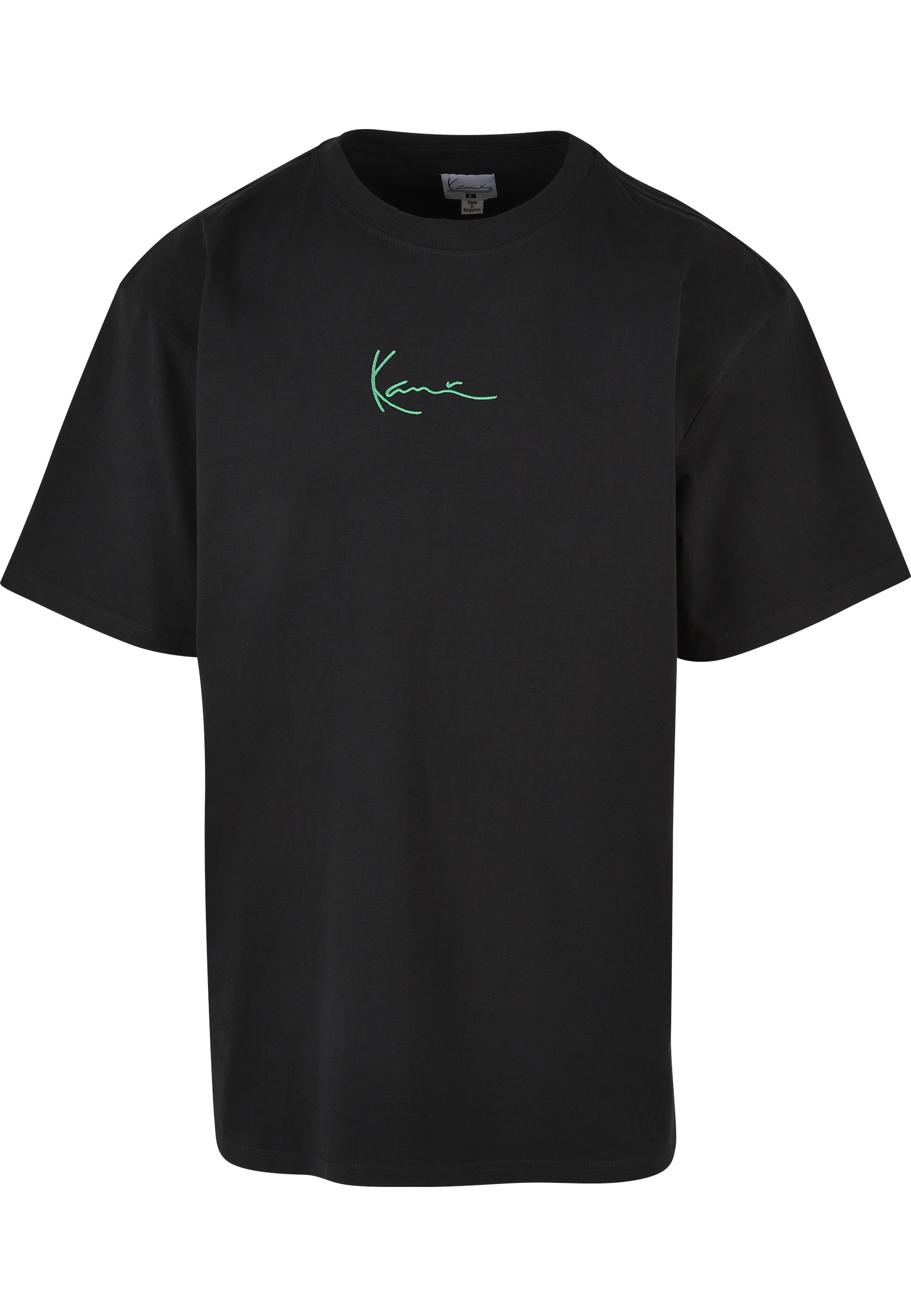 Karl Kani Kurzarmshirt "Karl Kani Herren Small Signature Green Logo Tee black" 1 Stk.