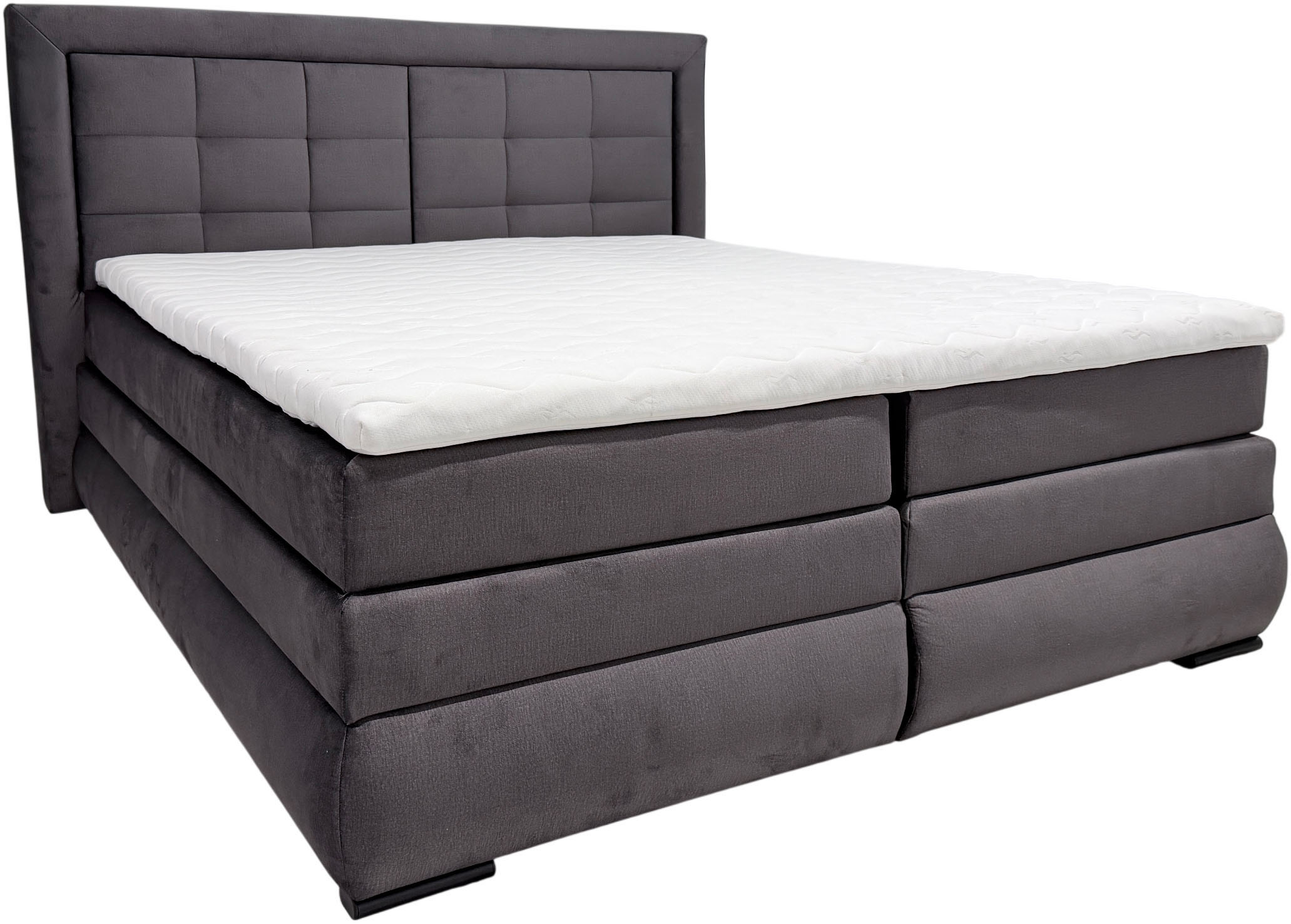 OTTO home "MIVVA mit Bettkasten, mit Taschenfederkernmatratze H3, H3/H4 mix, H4" mit Kaltschaum- oder Visco-Topper (bei H4), Komfortliegehöhe 67cm