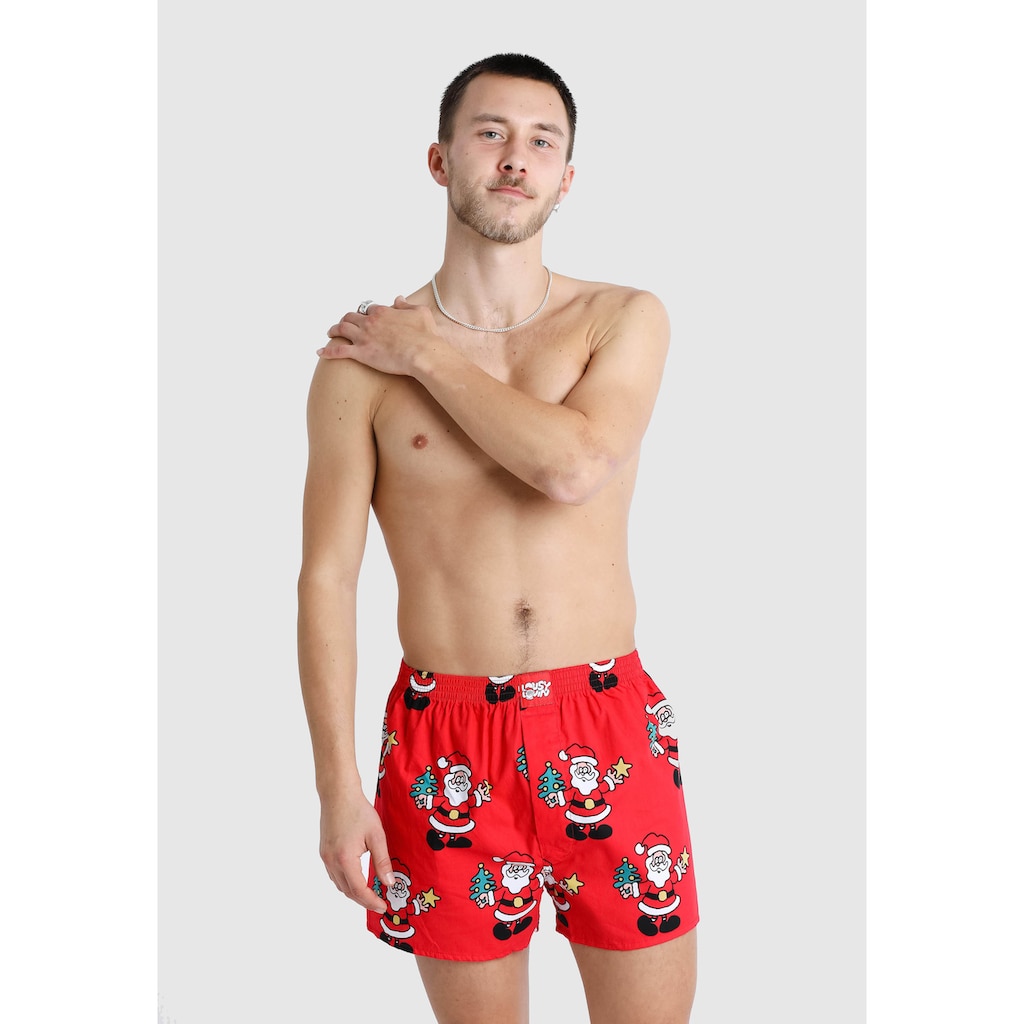 Lousy Livin Boxershorts »Santa«, mit Wihnachtsmann Print